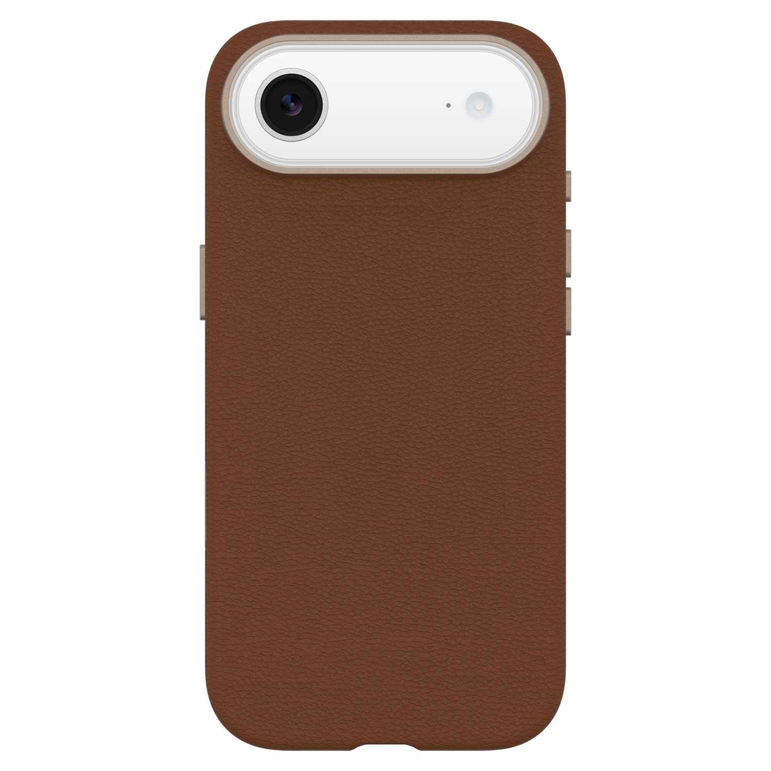 OtterBox Symmetry Cactus Leather MagSafe Case with Camera Control Dessert Saddle (Brown) for iPhone Air