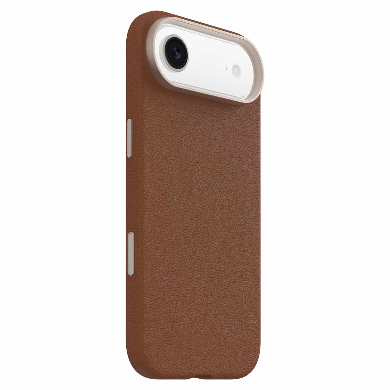 OtterBox Symmetry Cactus Leather MagSafe Case with Camera Control Dessert Saddle (Brown) for iPhone Air