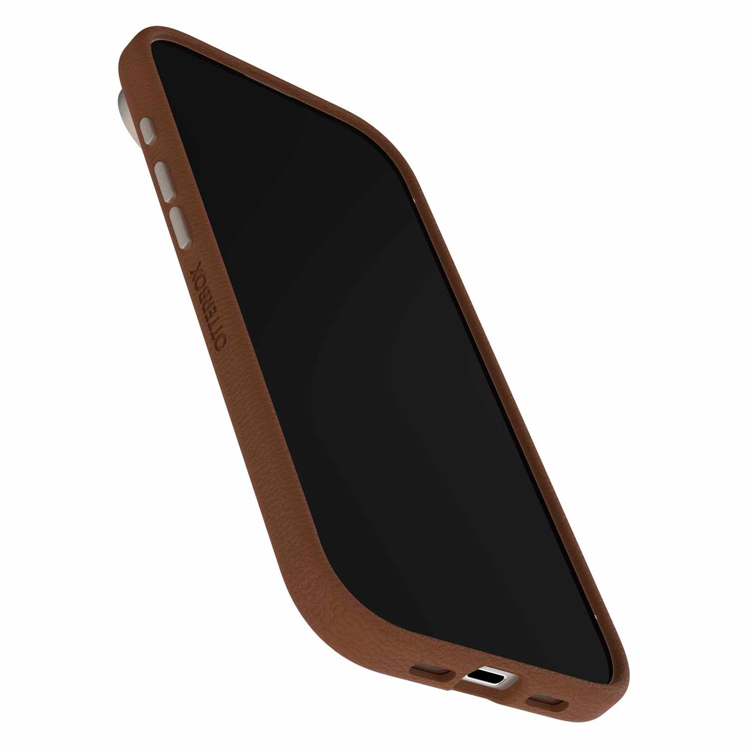 OtterBox Symmetry Cactus Leather MagSafe Case with Camera Control Dessert Saddle (Brown) for iPhone Air