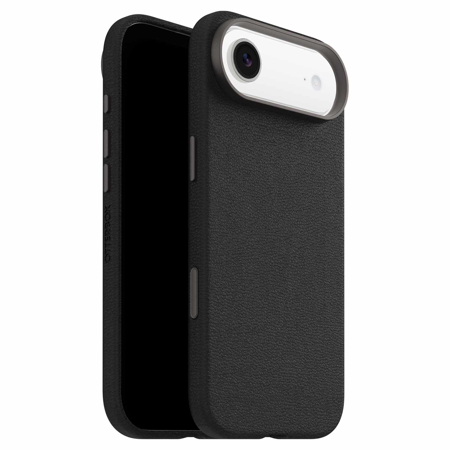 OtterBox Symmetry Cactus Leather MagSafe Case with Camera Control Noir Ash (Black) for iPhone Air