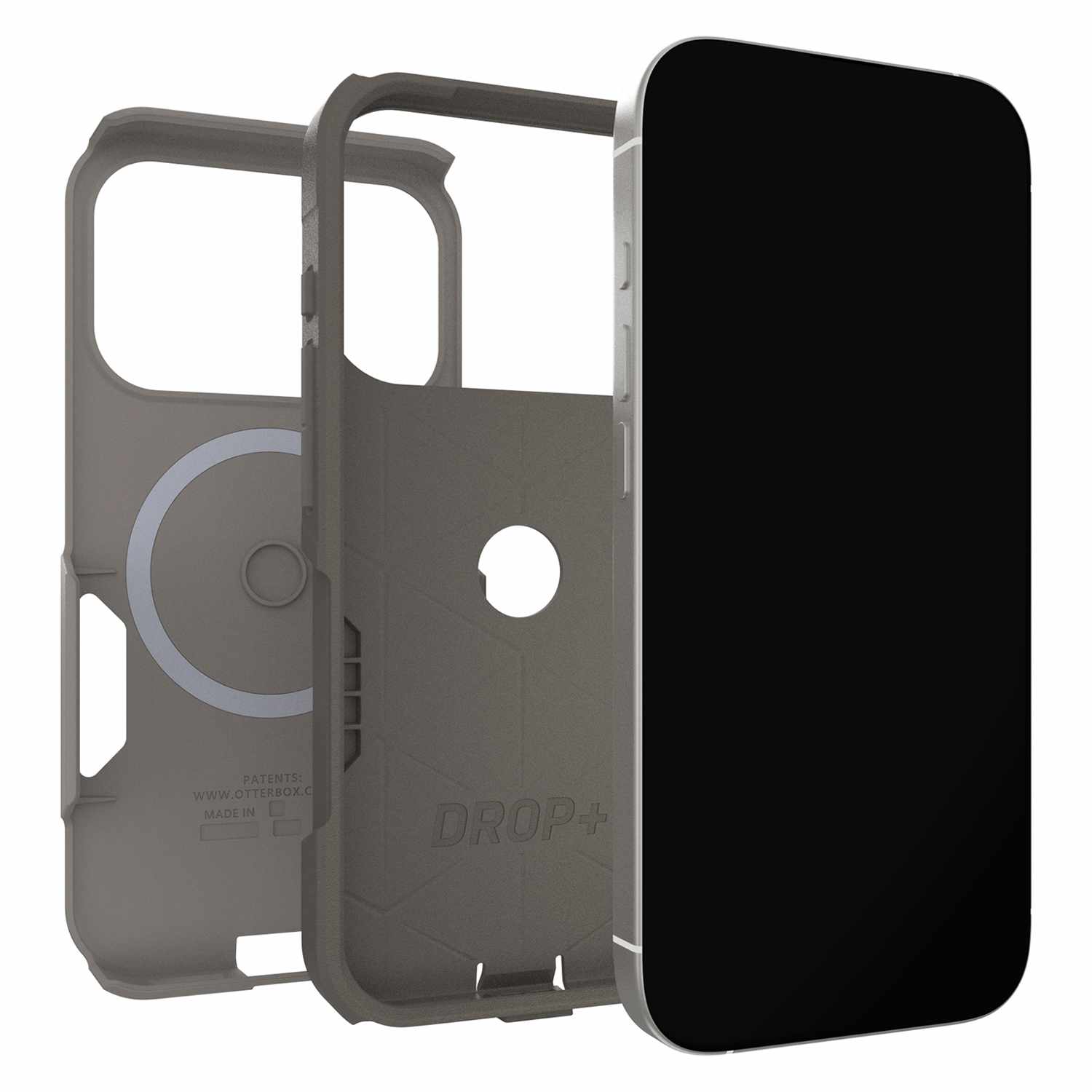 OtterBox Commuter MagSafe Case with Camera Control Grey Comfort for iPhone 17 Pro