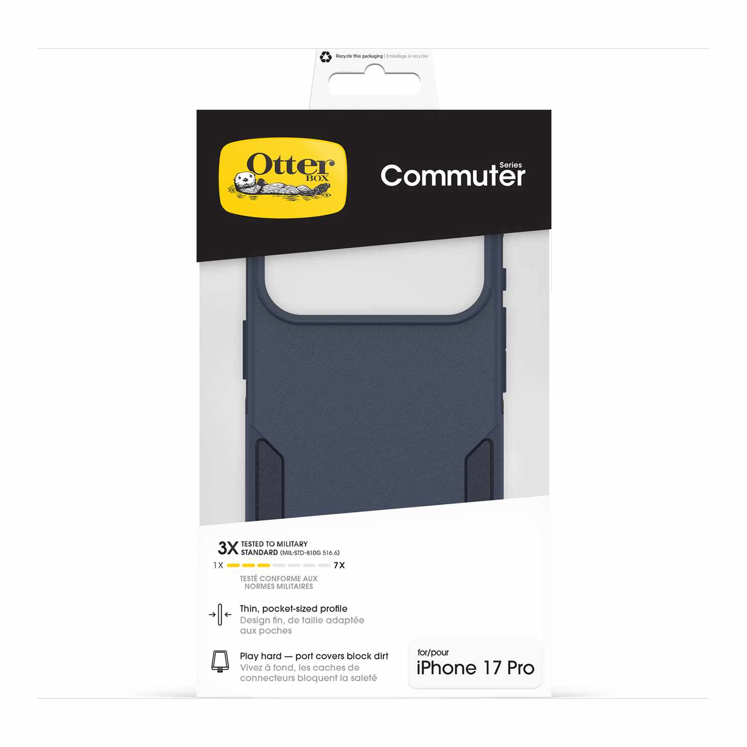 OtterBox Commuter MagSafe Case with Camera Control Riverside (Blue) for iPhone 17 Pro