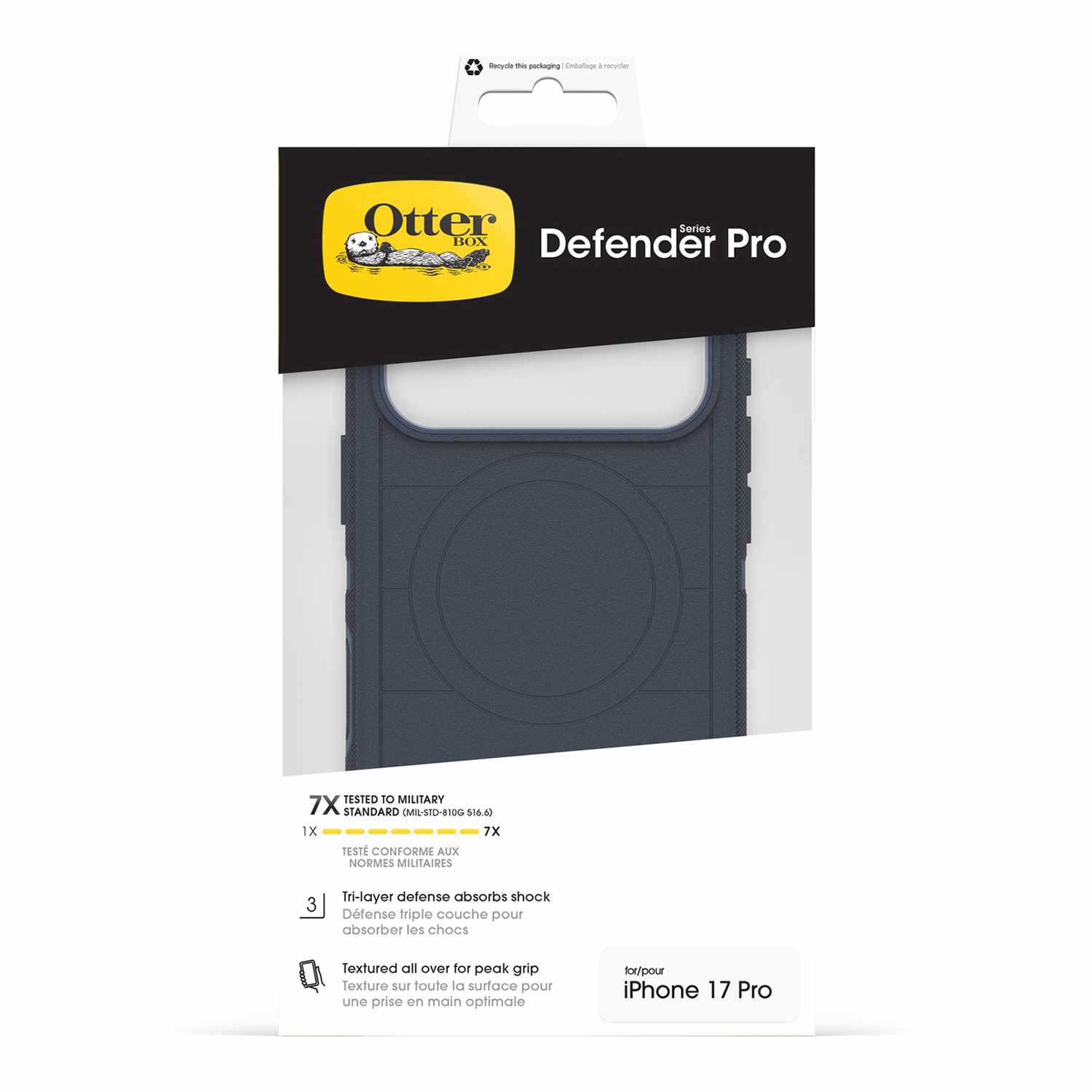 OtterBox Defender Pro MagSafe Case with Camera Control Riverside (Blue) for iPhone 17 Pro