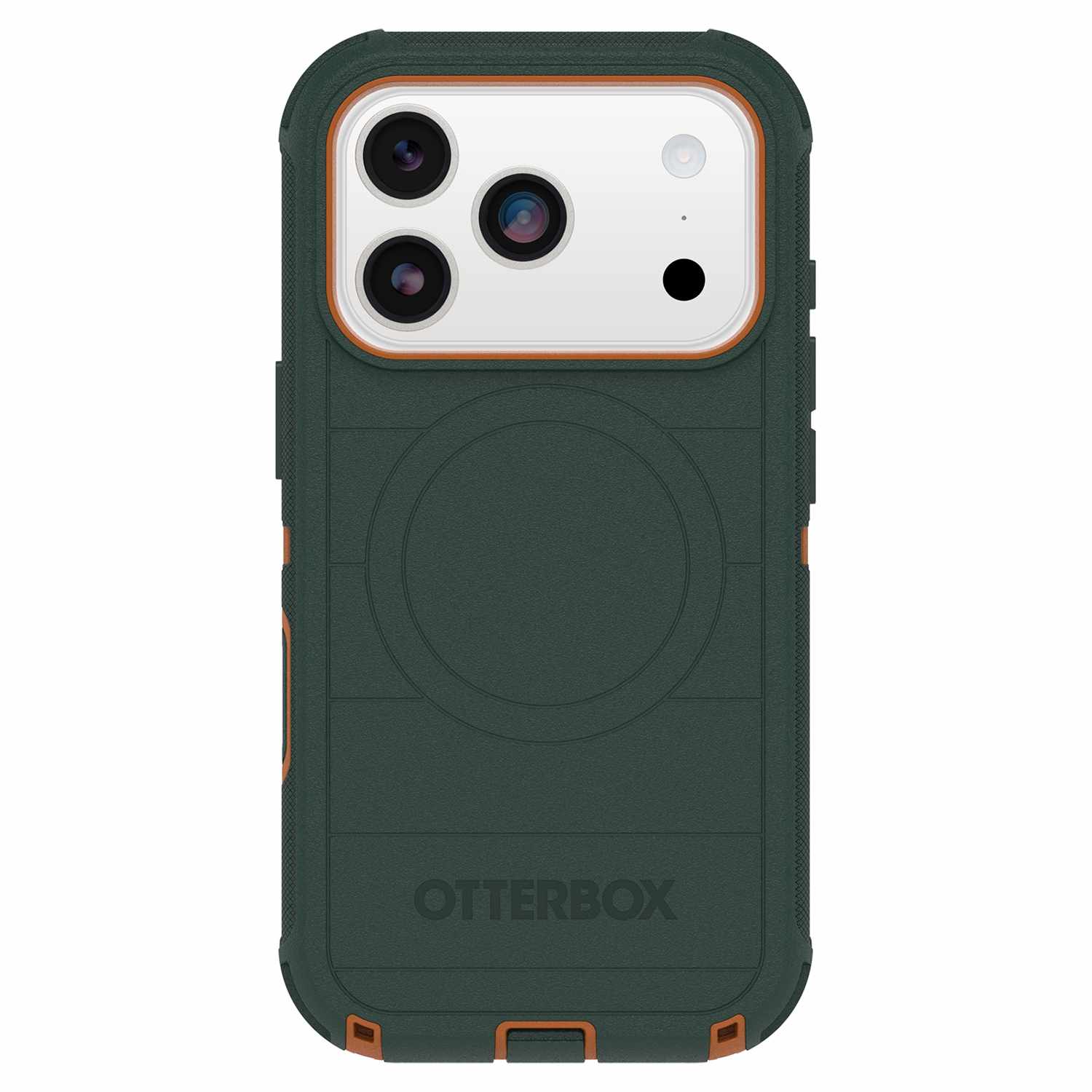 OtterBox Defender Pro MagSafe Case with Camera Control Coopersmith (Green) for iPhone 17 Pro