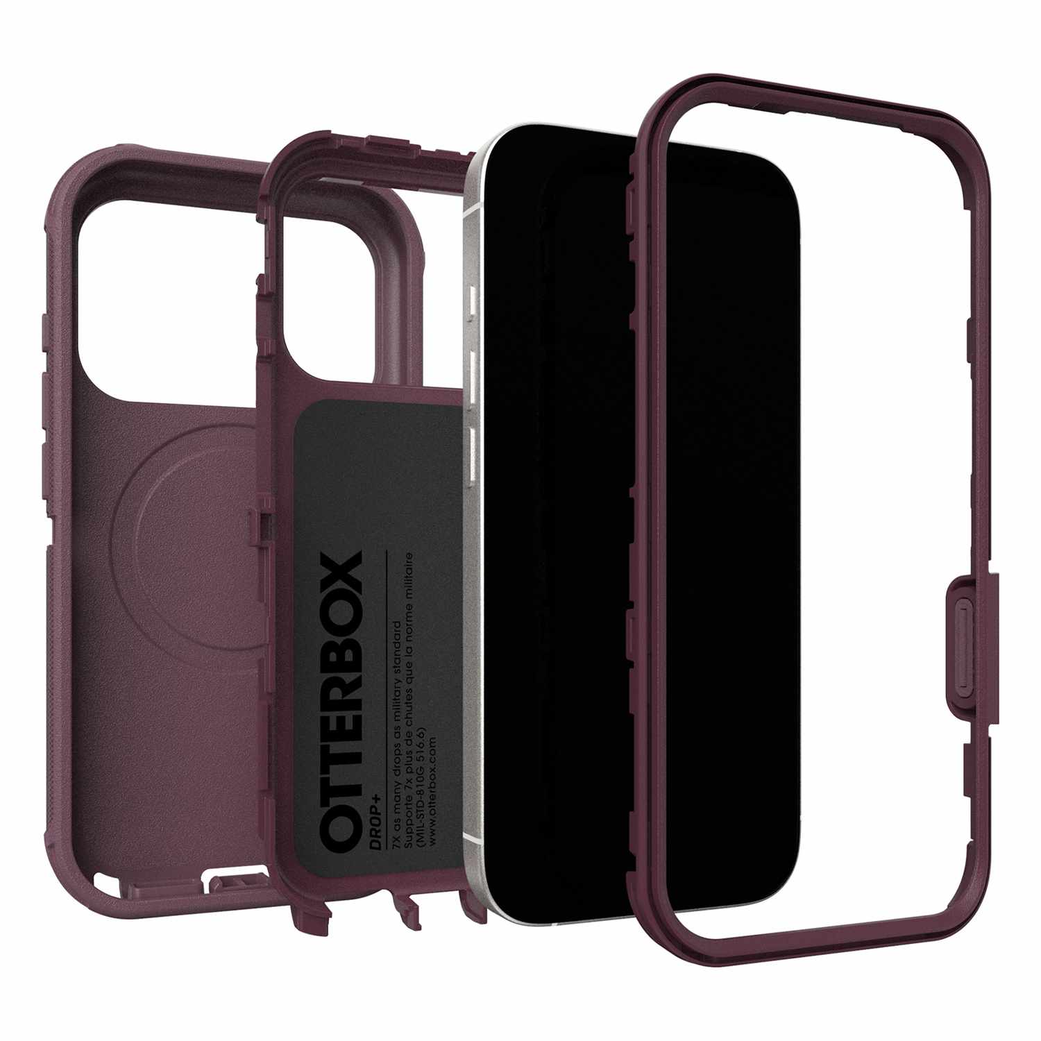 OtterBox Defender Pro MagSafe Case with Camera Control Trailhead (Purple) for iPhone 17 Pro