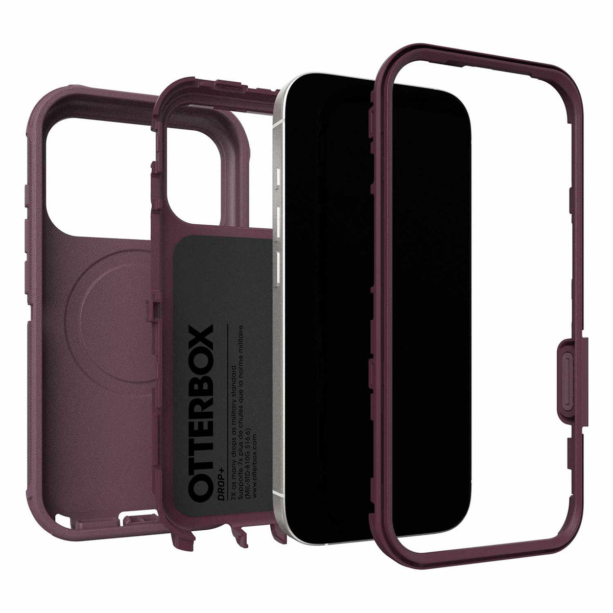 OtterBox Defender Pro MagSafe Case with Camera Control Trailhead (Purple) for iPhone 17 Pro