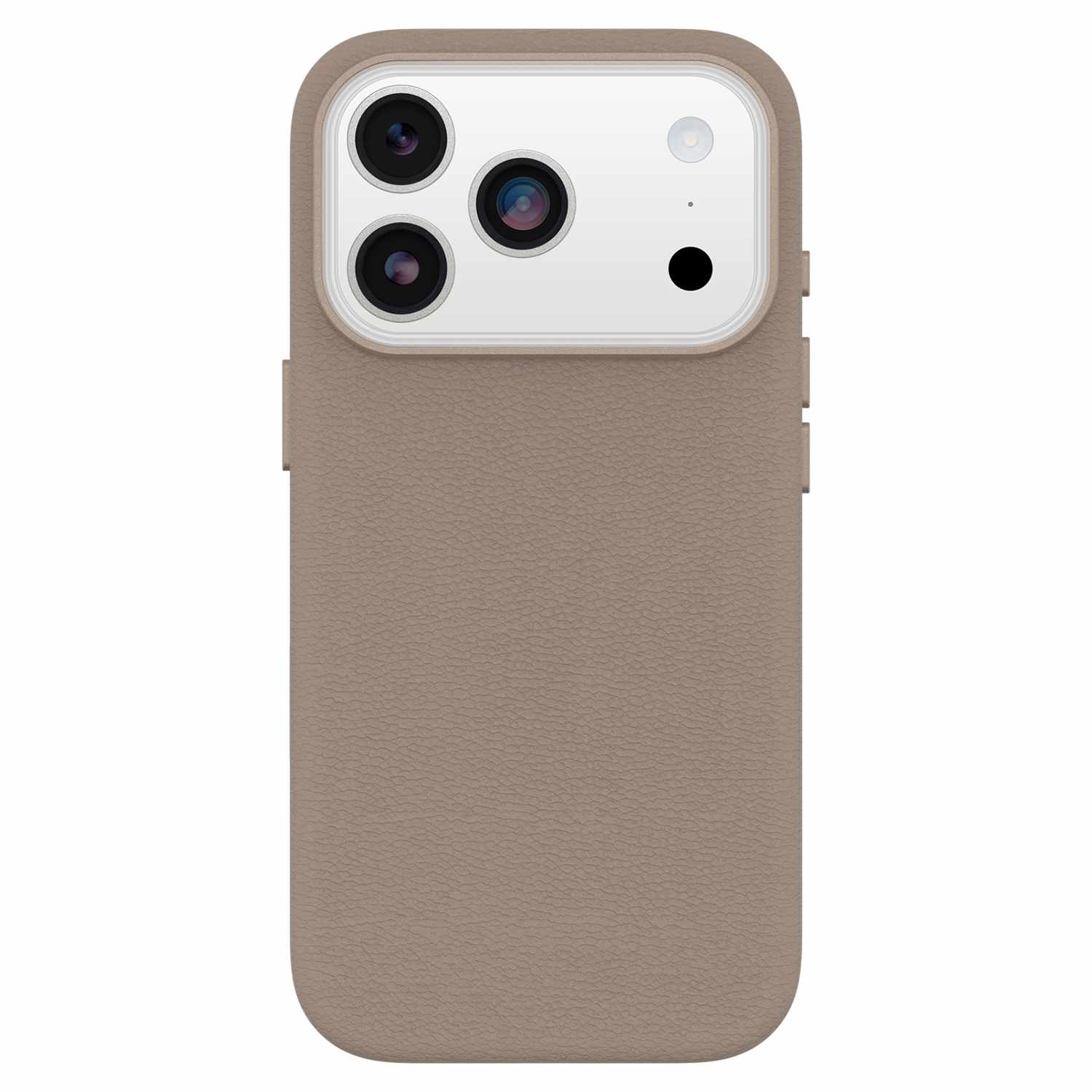 OtterBox Symmetry Cactus Leather MagSafe Case with Camera Control Grey Comfort for iPhone 17 Pro