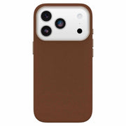 OtterBox Symmetry Cactus Leather MagSafe Case with Camera Control Dessert Saddle (Brown) for iPhone 17 Pro