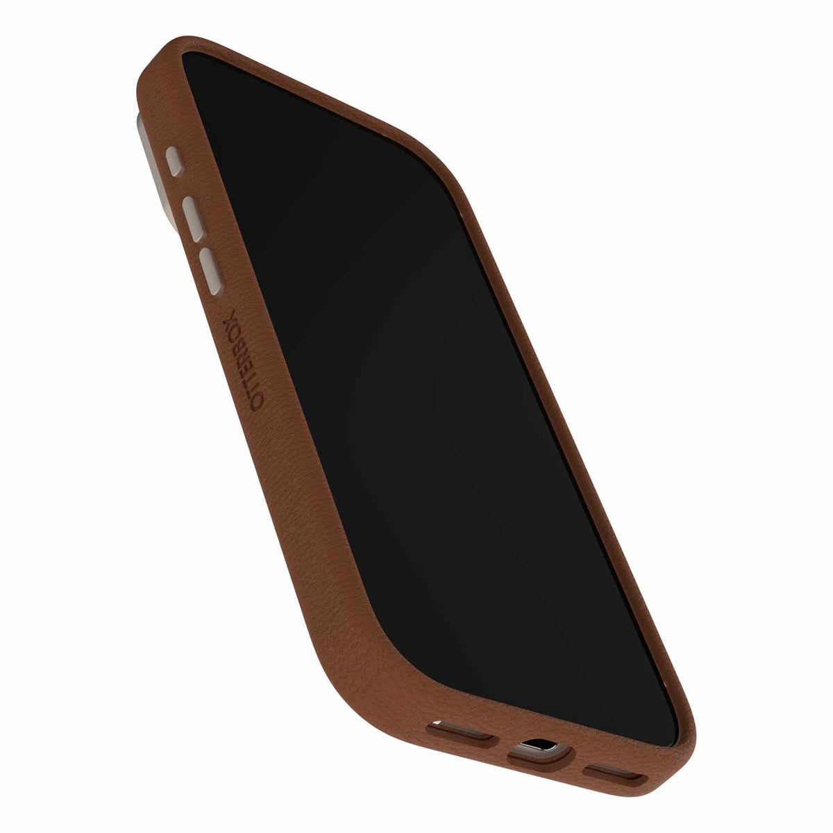 OtterBox Symmetry Cactus Leather MagSafe Case with Camera Control Dessert Saddle (Brown) for iPhone 17 Pro