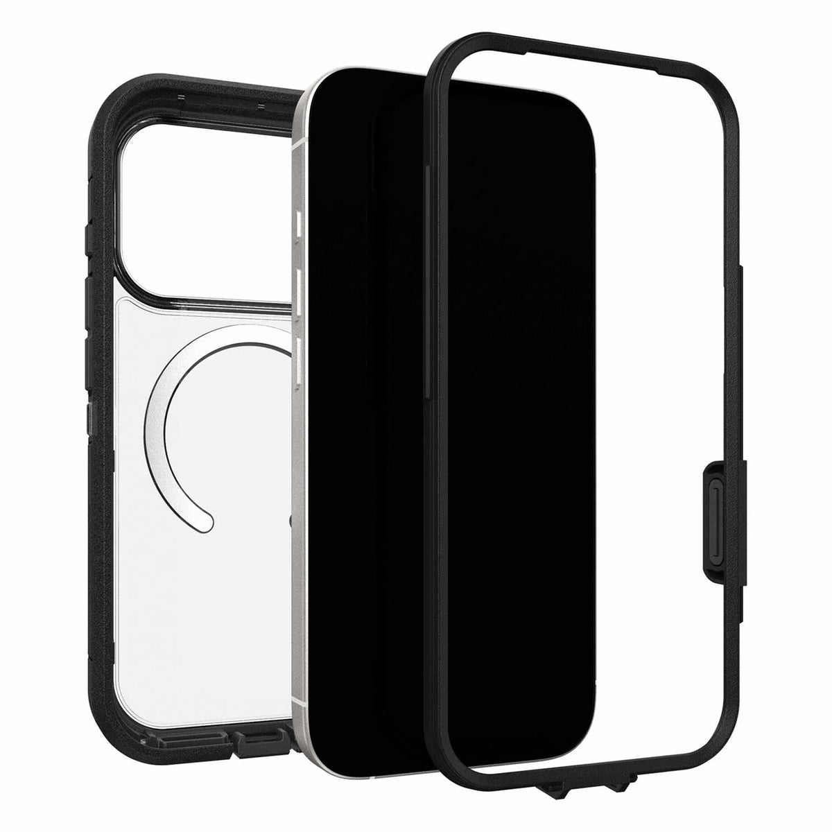 OtterBox Defender Pro XT MagSafe Case with HolsterDark Side (Black) Bulk Packaging for iPhone 17 Pro