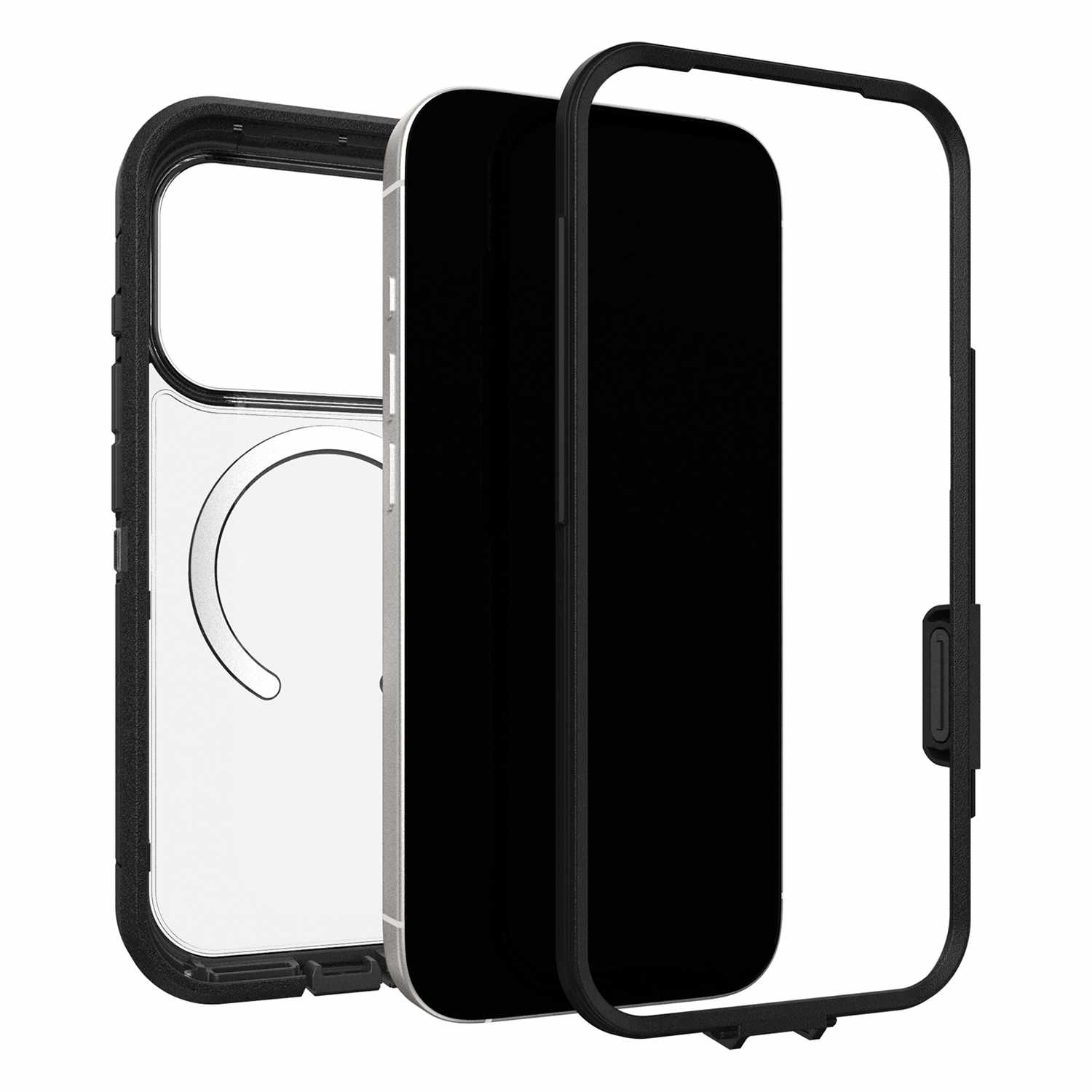 OtterBox Defender Pro XT MagSafe Case with HolsterDark Side (Black) Bulk Packaging for iPhone 17 Pro