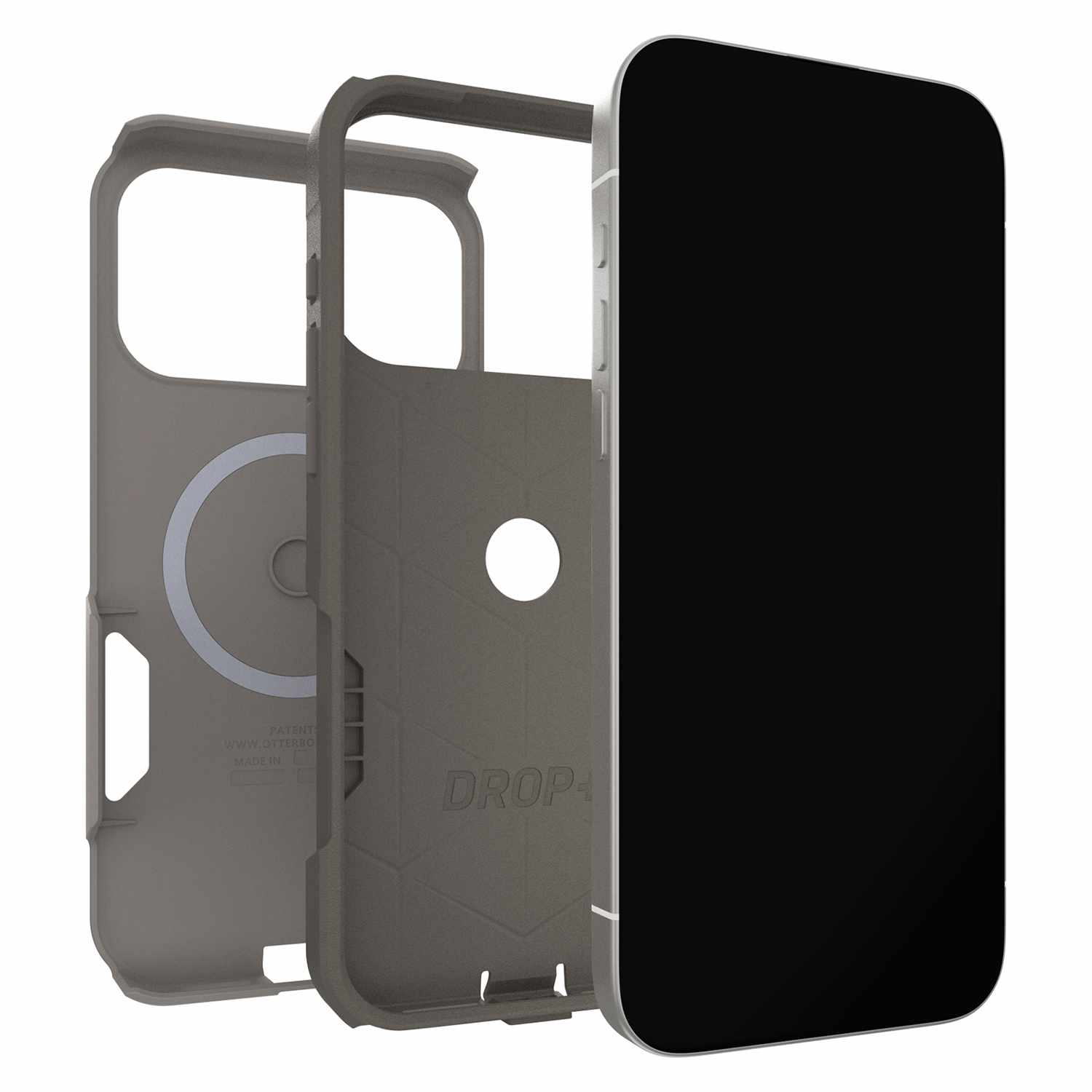 OtterBox Commuter MagSafe Case with Camera Control Grey Comfort for iPhone 17 Pro Max