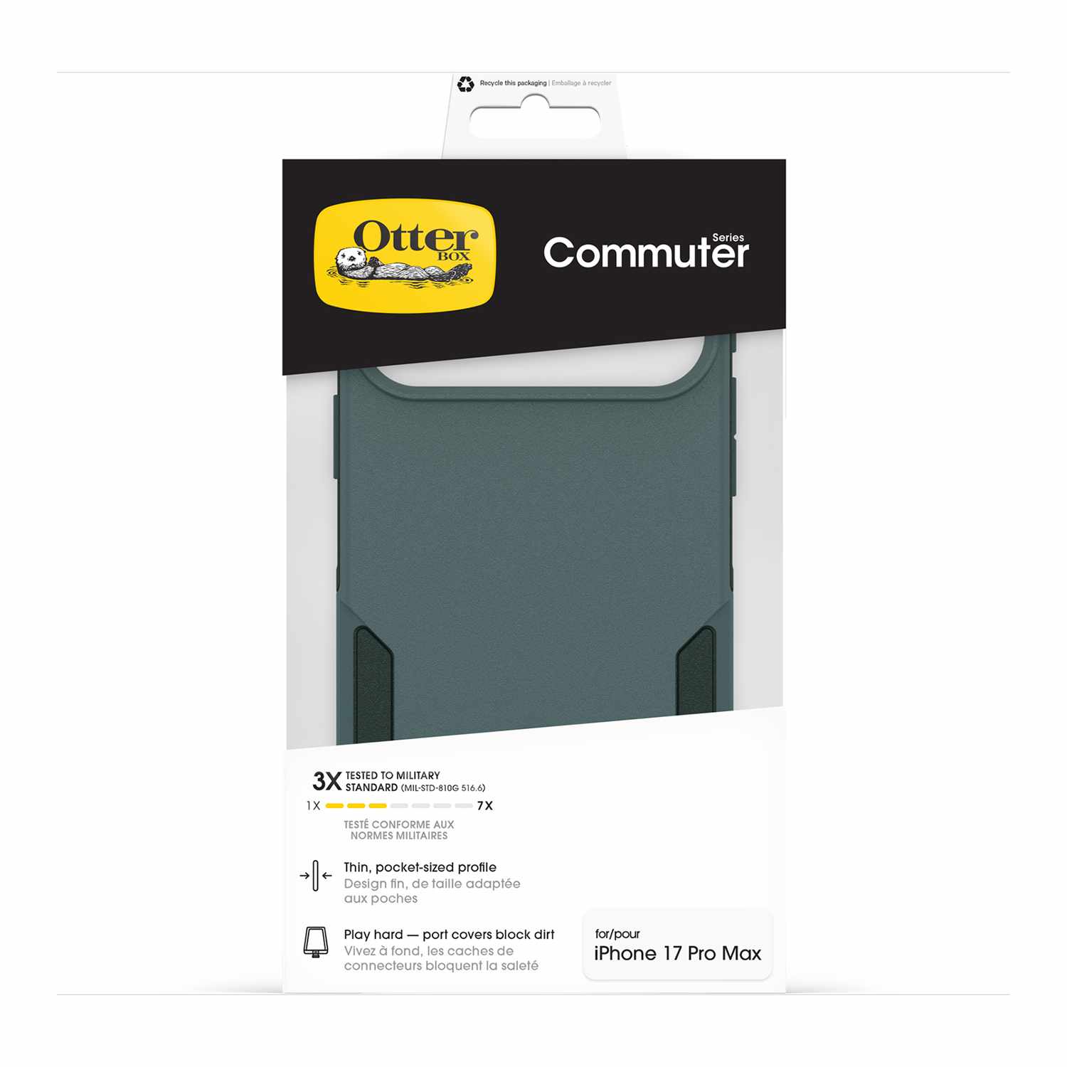 OtterBox Commuter MagSafe Case with Camera Control Sagebrush (Green) for iPhone 17 Pro Max
