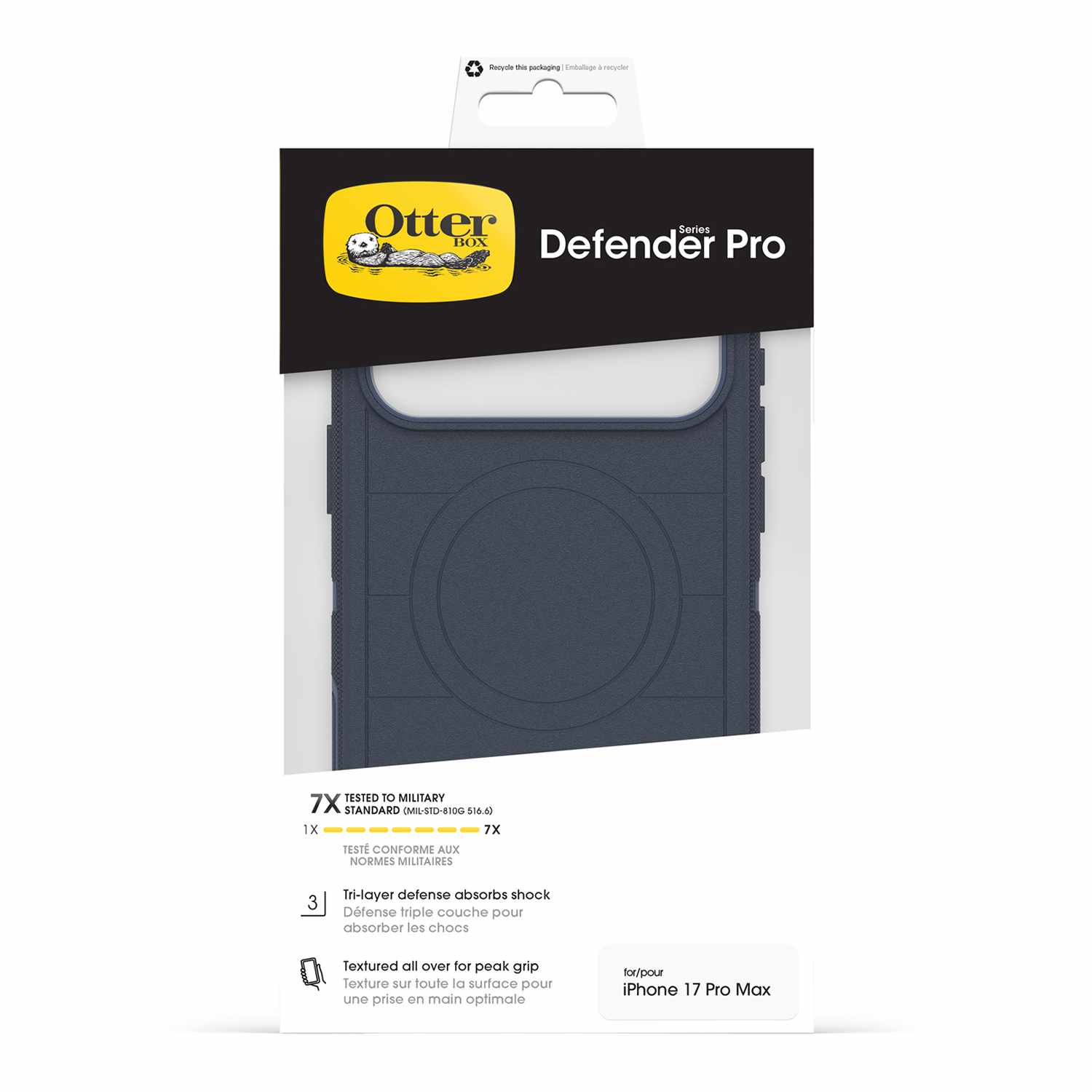 OtterBox Defender Pro MagSafe Case with Camera Control Riverside (Blue) for iPhone 17 Pro Max