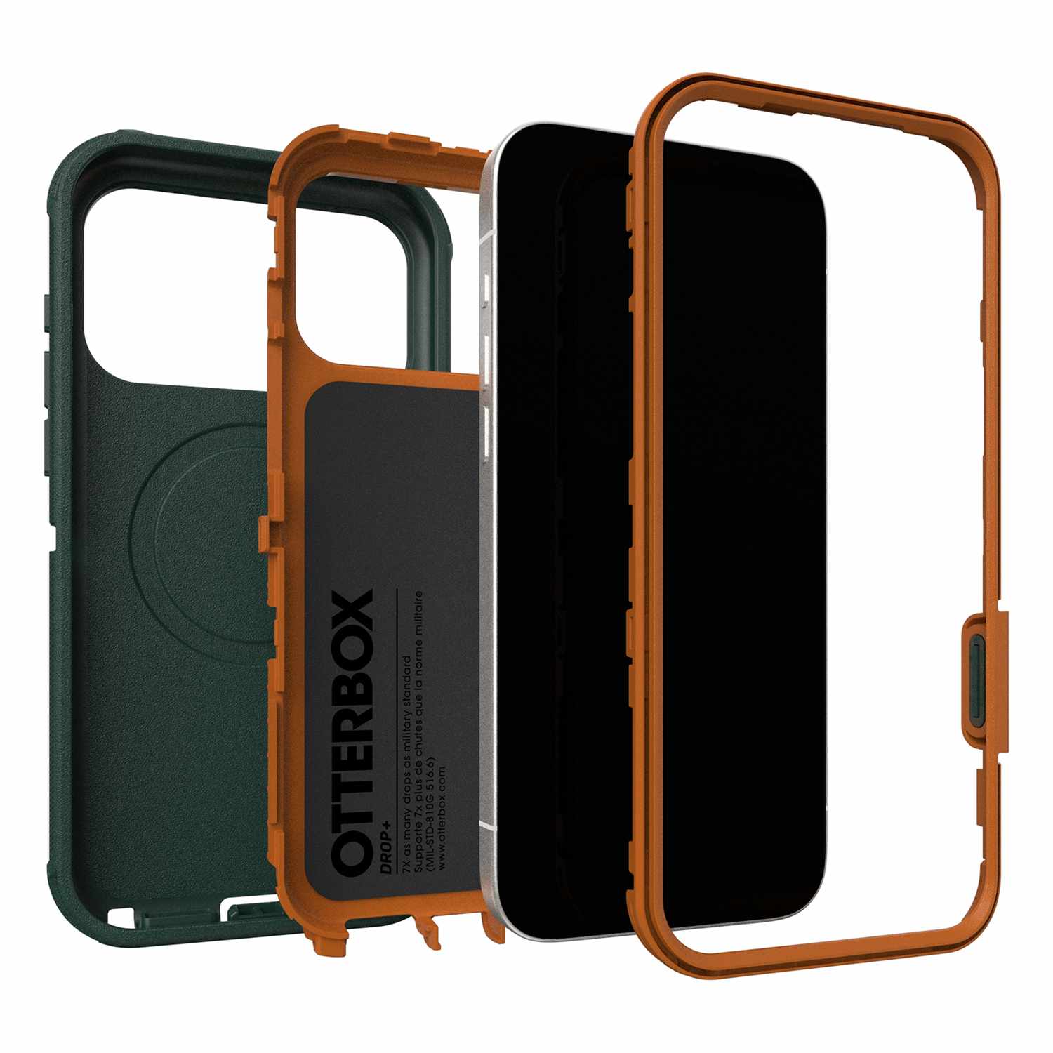OtterBox Defender Pro MagSafe Case with Camera Control Coopersmith (Green) for iPhone 17 Pro Max