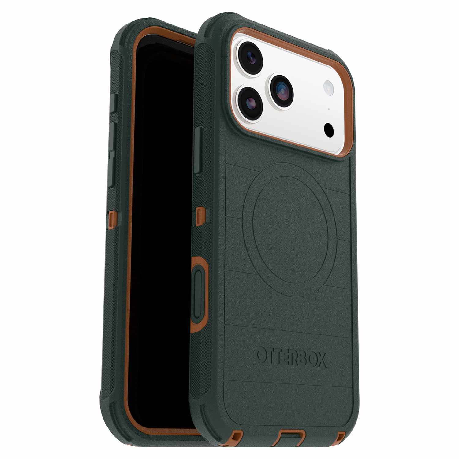 OtterBox Defender Pro MagSafe Case with Camera Control Coopersmith (Green) for iPhone 17 Pro Max