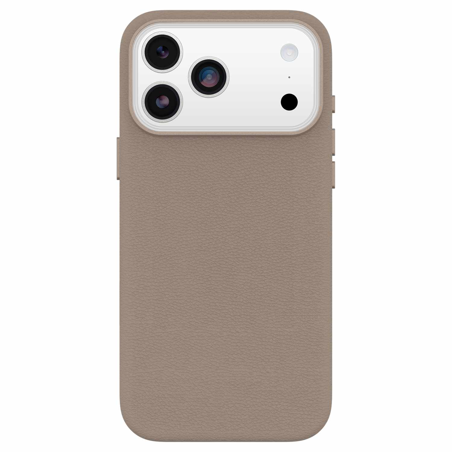 OtterBox Symmetry Cactus Leather MagSafe Case with Camera Control Grey Comfort for iPhone 17 Pro Max