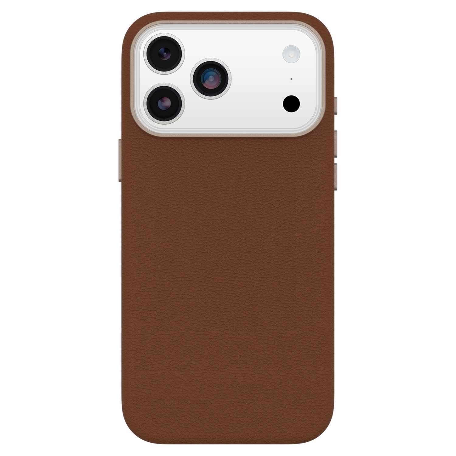 OtterBox Symmetry Cactus Leather MagSafe Case with Camera Control Dessert Saddle (Brown) for iPhone 17 Pro Max