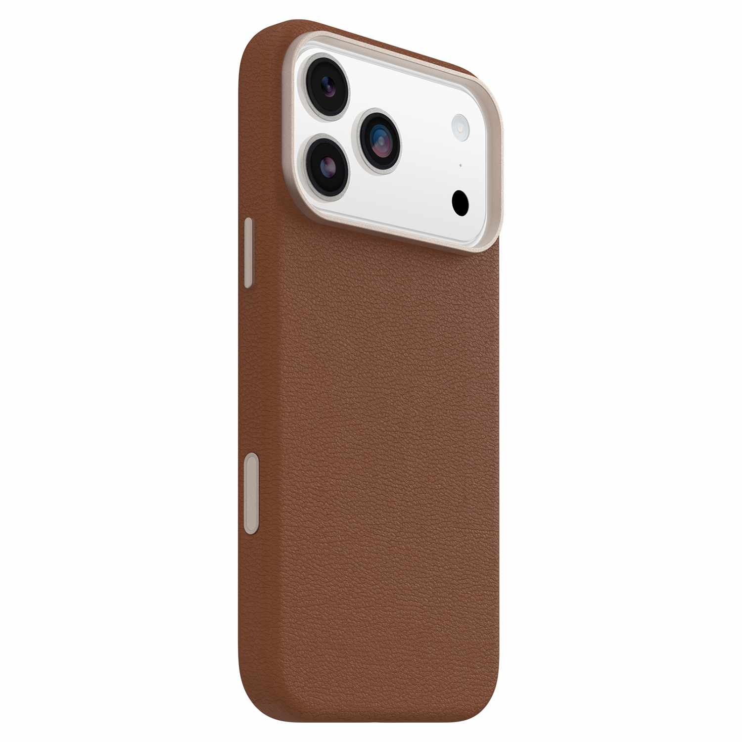 OtterBox Symmetry Cactus Leather MagSafe Case with Camera Control Dessert Saddle (Brown) for iPhone 17 Pro Max