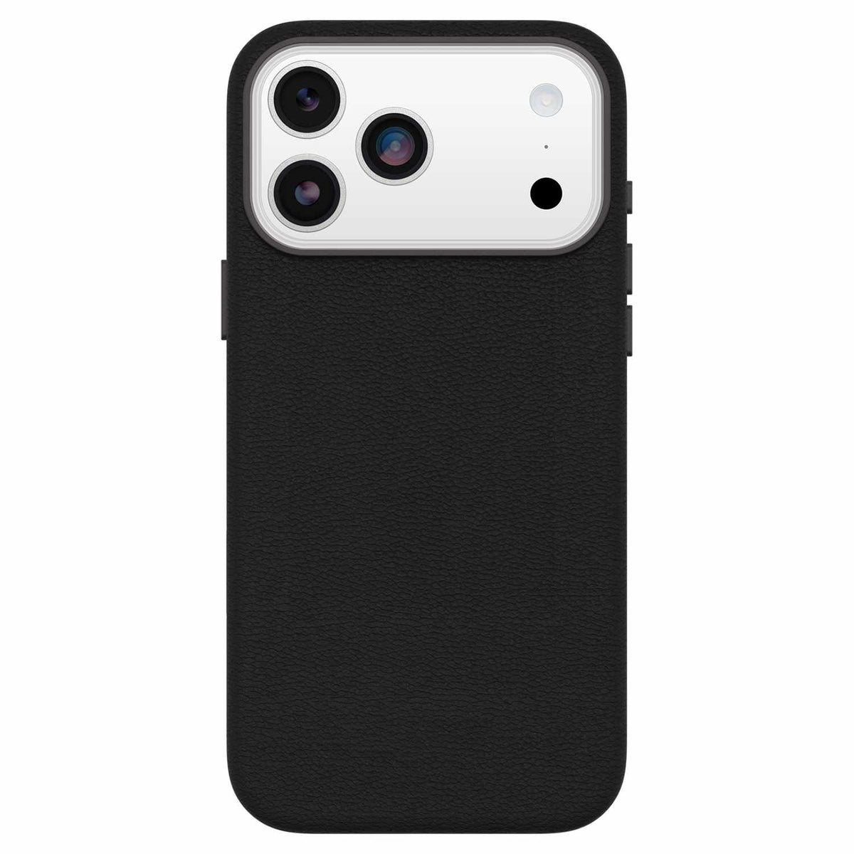 OtterBox Symmetry Cactus Leather MagSafe Case with Camera Control Noir Ash (Black) for iPhone 17 Pro Max