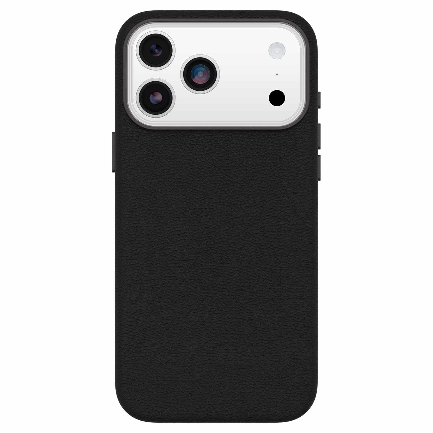 OtterBox Symmetry Cactus Leather MagSafe Case with Camera Control Noir Ash (Black) for iPhone 17 Pro Max