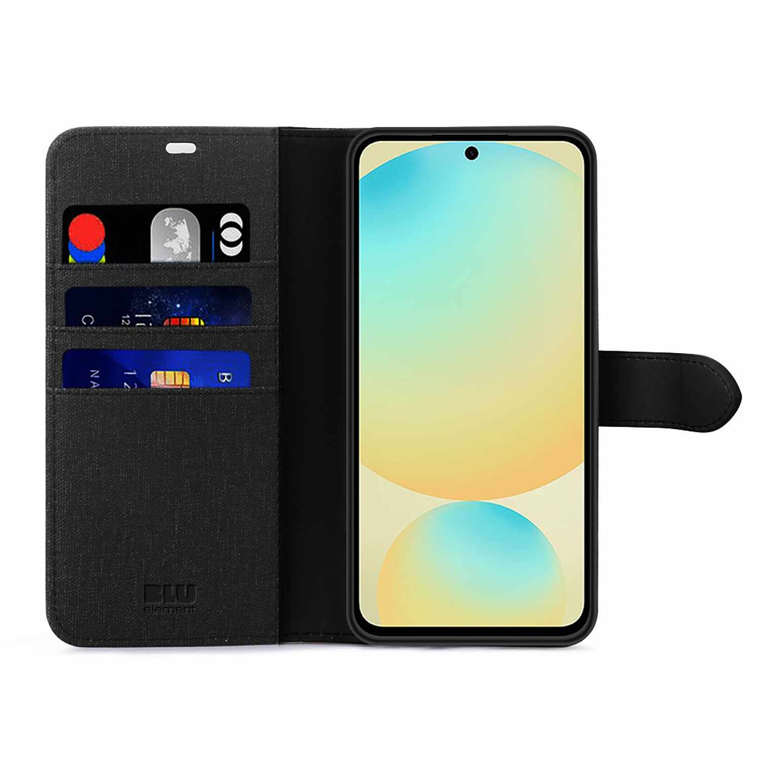 Blu Element Folio 2-in-1 Case Black for Galaxy S25 FE