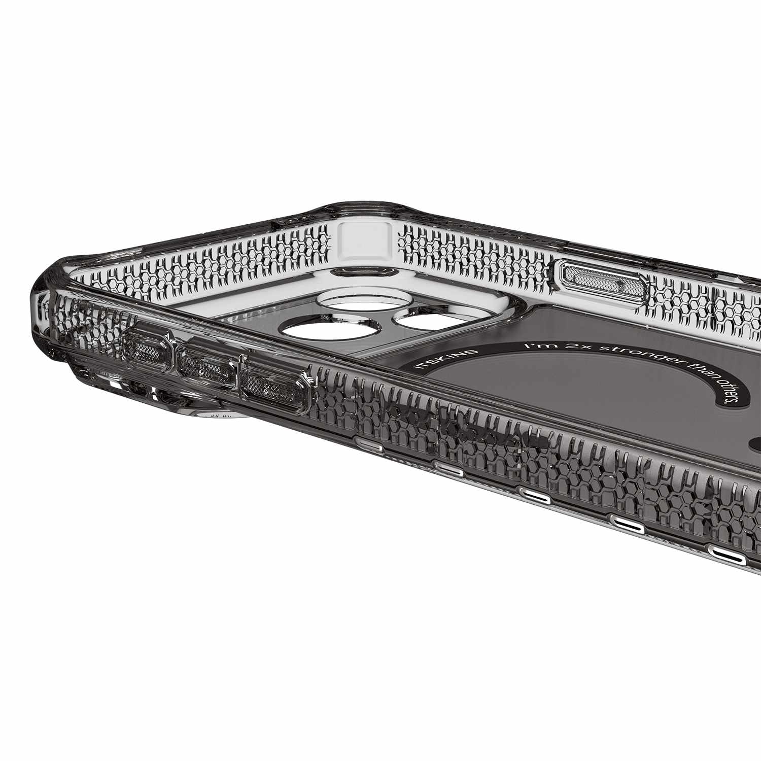 ITSKINS Hybrid_R Vapor MagSafe Case Smoke Clear for iPhone 17 Pro Max