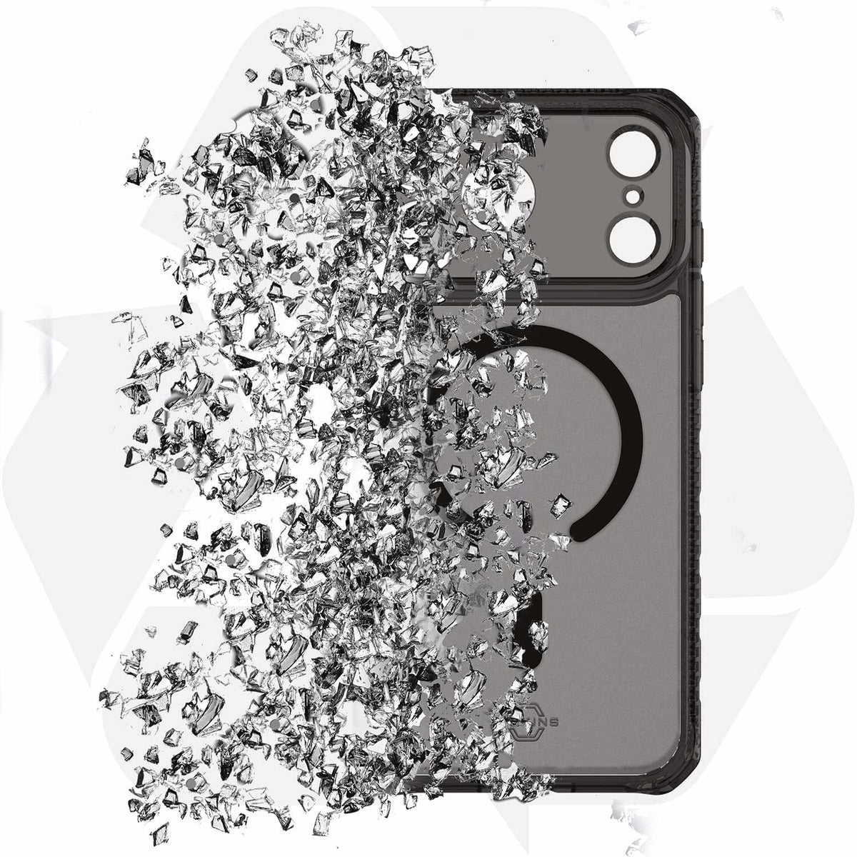 ITSKINS Hybrid_R Vapor MagSafe Case Smoke Clear for iPhone 17 Pro