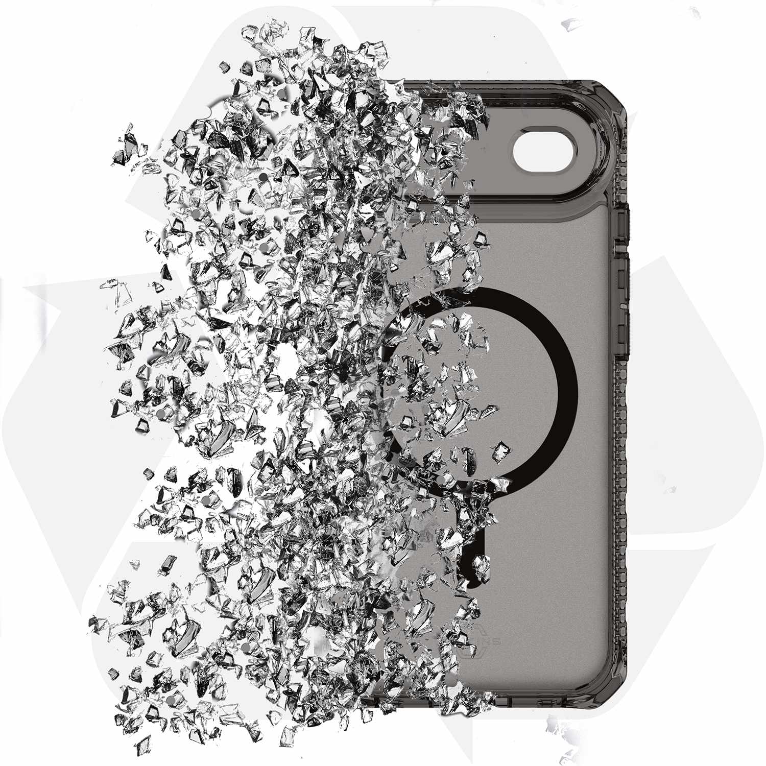 ITSKINS Hybrid_R Vapor MagSafe Case Smoke Clear for iPhone Air