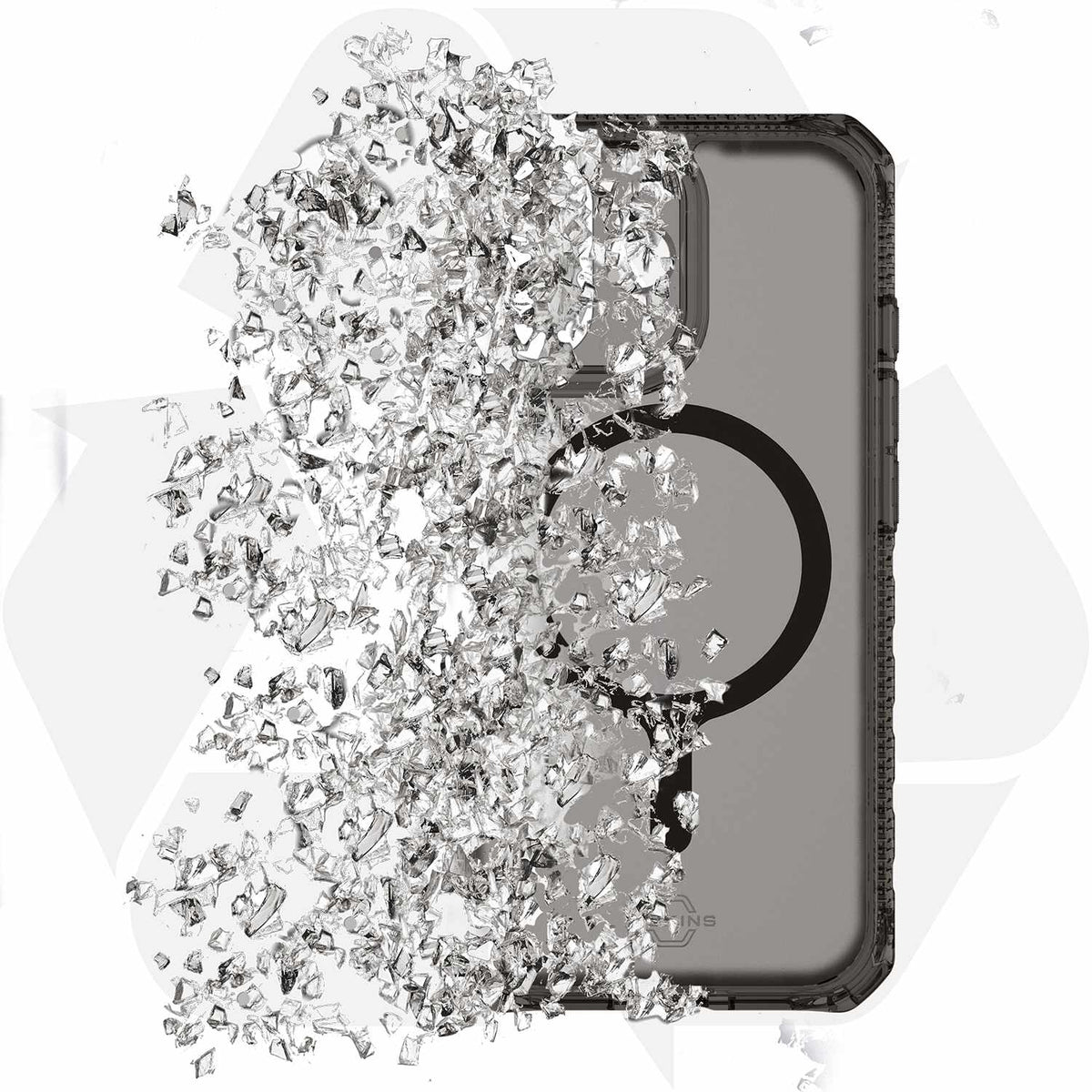 ITSKINS Hybrid_R Vapor MagSafe Case Smoke Clear for iPhone 17