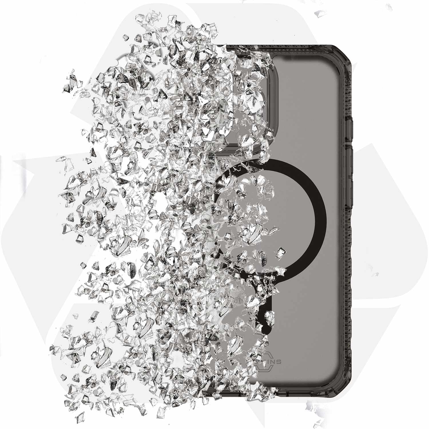ITSKINS Hybrid_R Vapor MagSafe Case Smoke Clear for iPhone 17