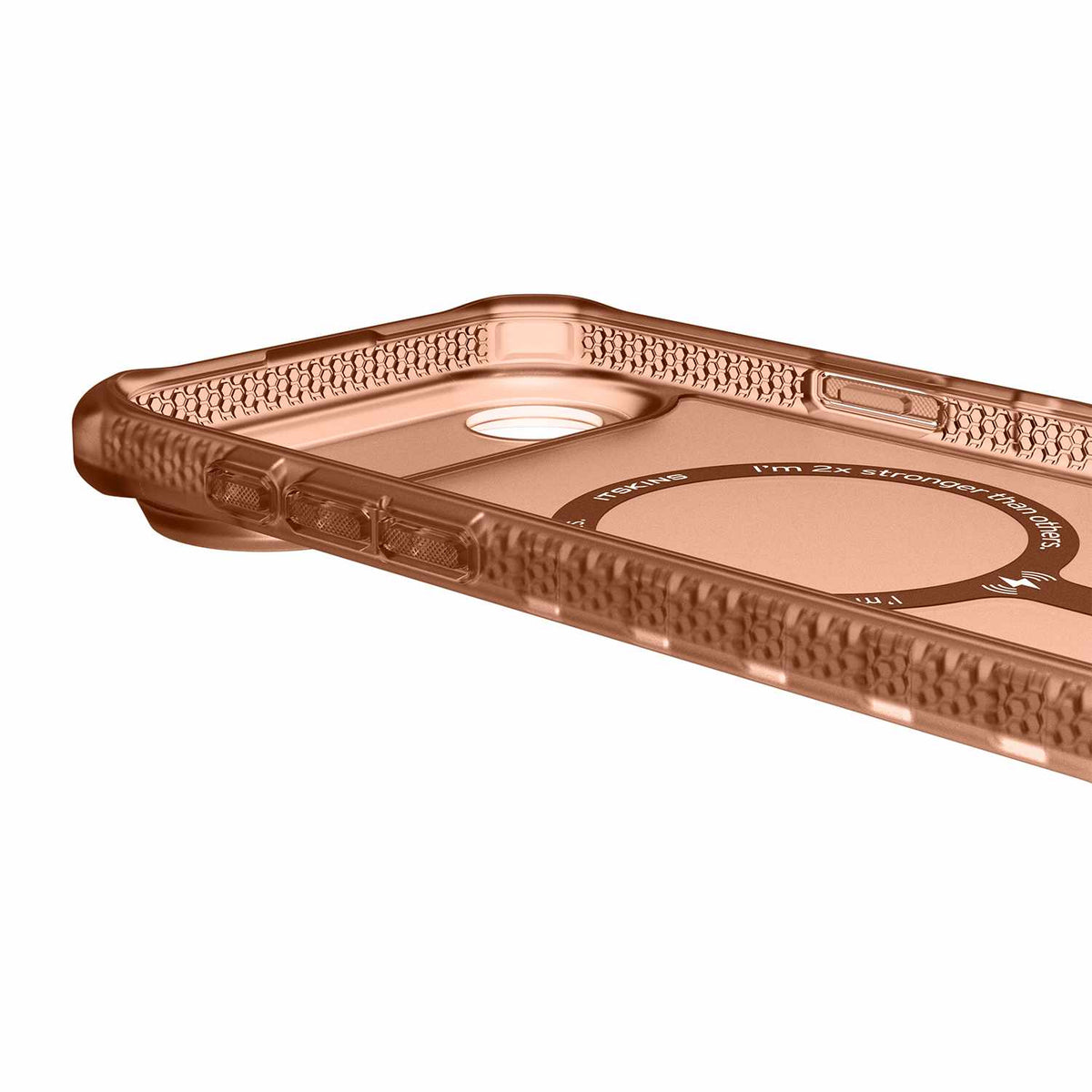 ITSKINS Hybrid_R Frost MagSafe Case Mocha Brown for iPhone Air