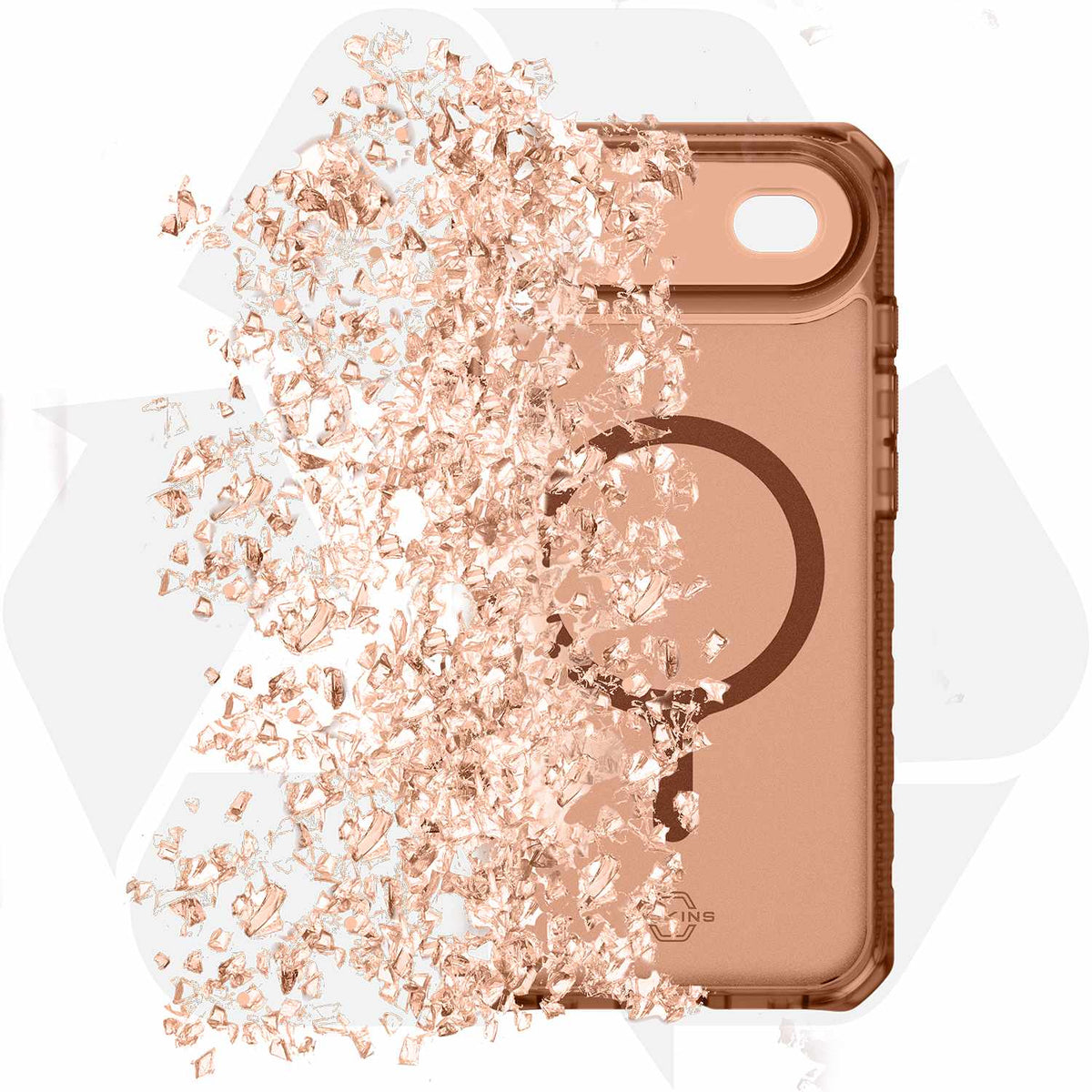 ITSKINS Hybrid_R Frost MagSafe Case Mocha Brown for iPhone Air