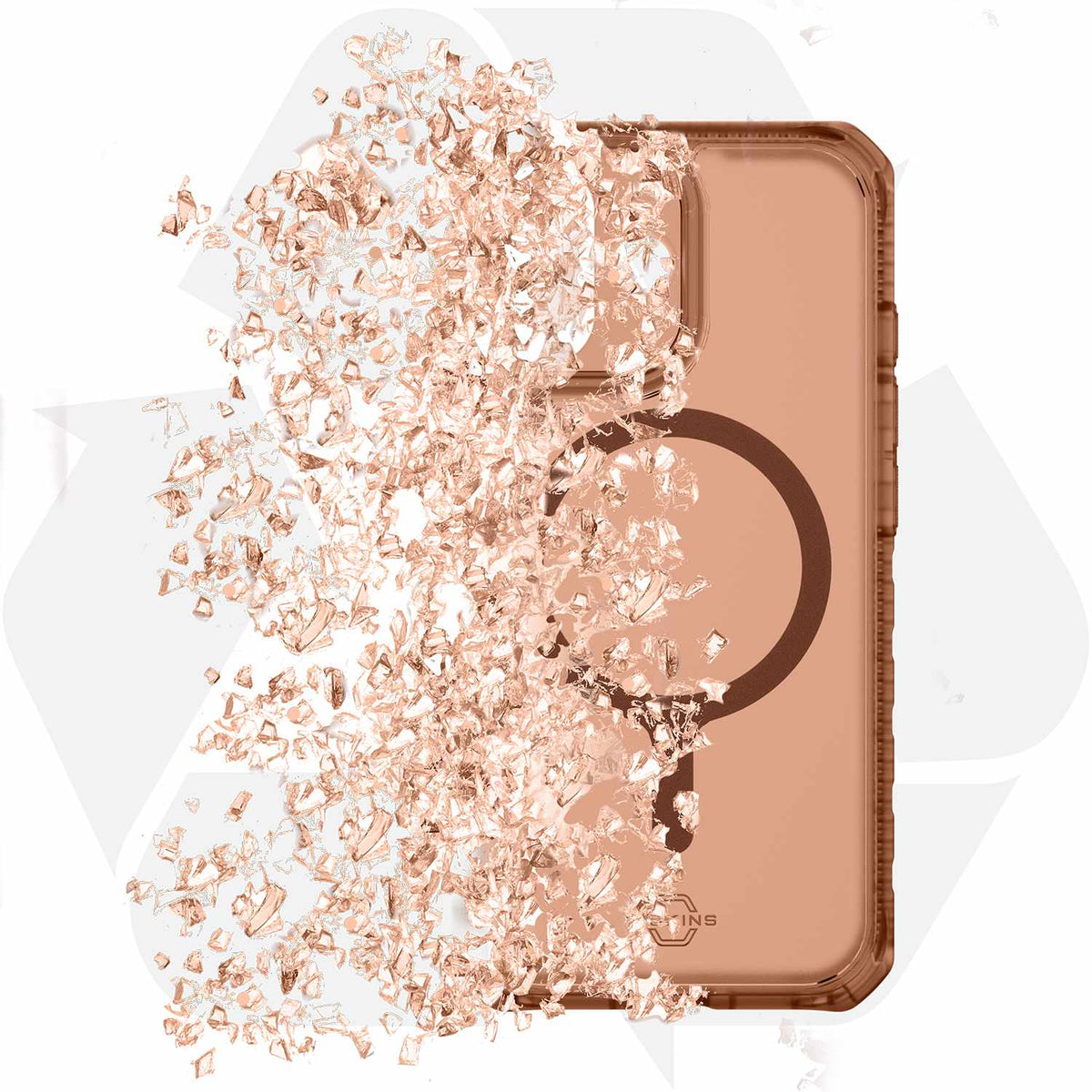 ITSKINS Hybrid_R Frost MagSafe Case Mocha Brown for iPhone 17