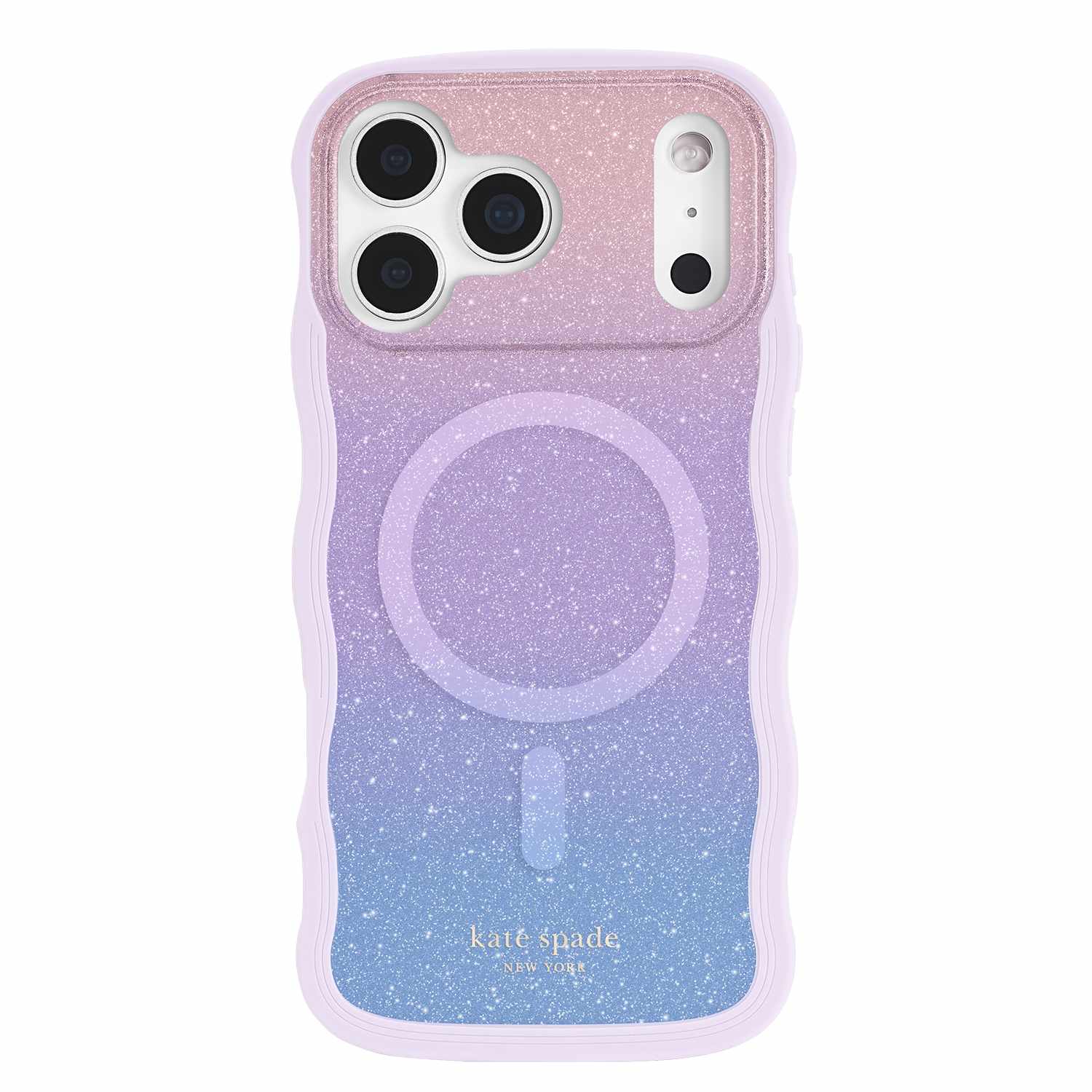 Kate Spade Wavy MagSafe Case Opal Glitter Multi-Color for iPhone 17 Pro Max