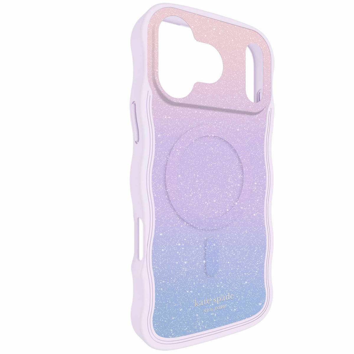 Kate Spade Wavy MagSafe Case Opal Glitter Multi-Color for iPhone 17 Pro Max