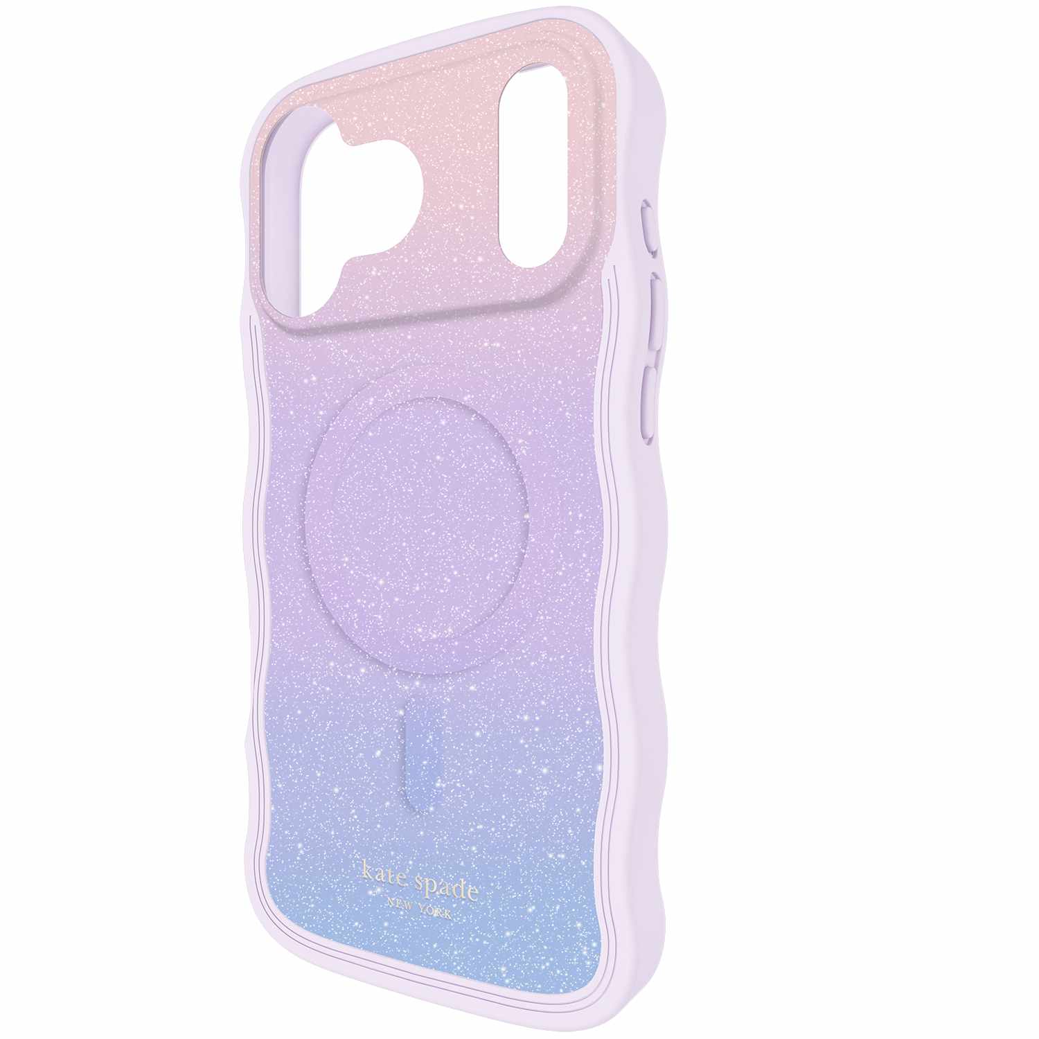 Kate Spade Wavy MagSafe Case Opal Glitter Multi-Color for iPhone 17 Pro Max
