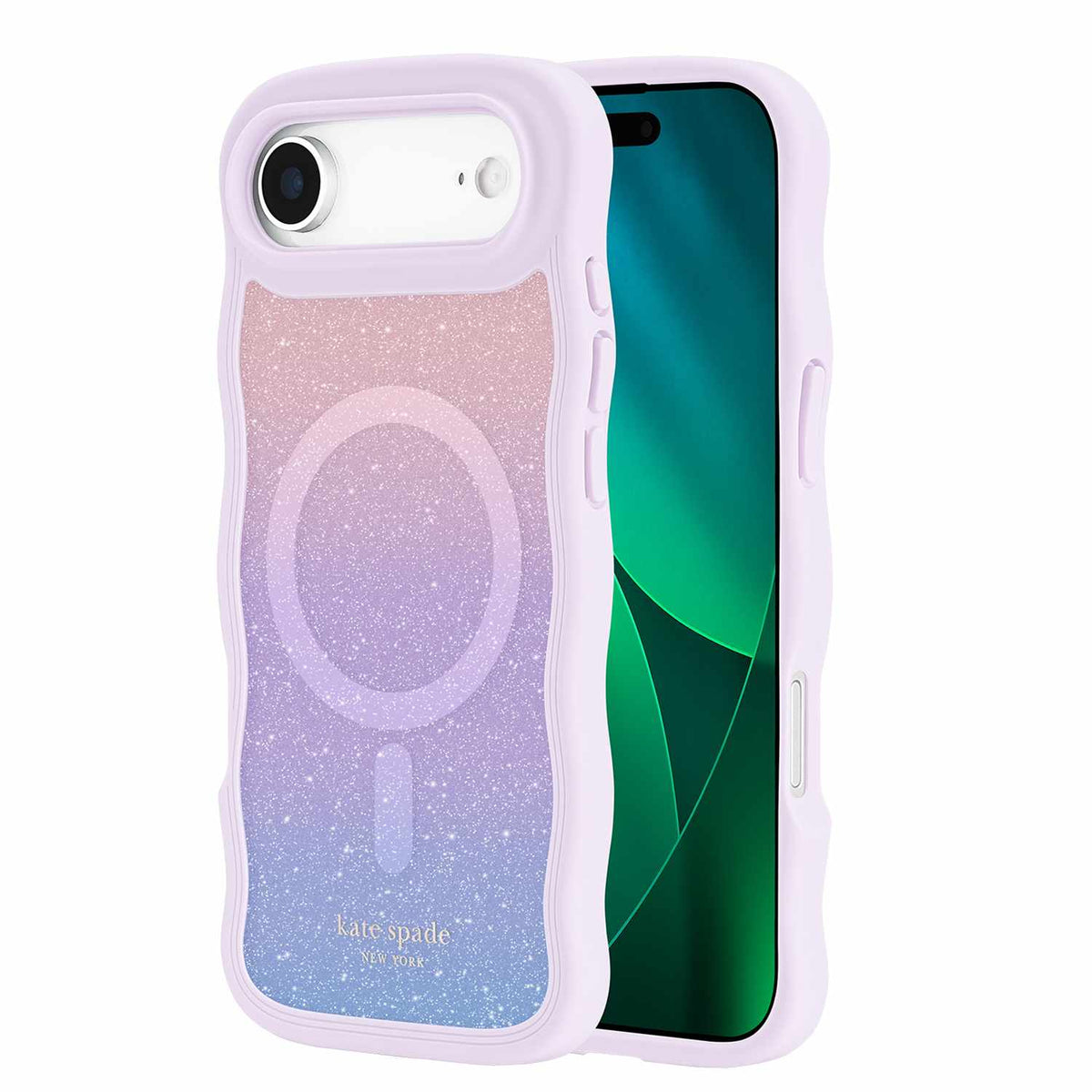 Kate Spade Wavy MagSafe Case Opal Glitter Multi-Color for iPhone Air