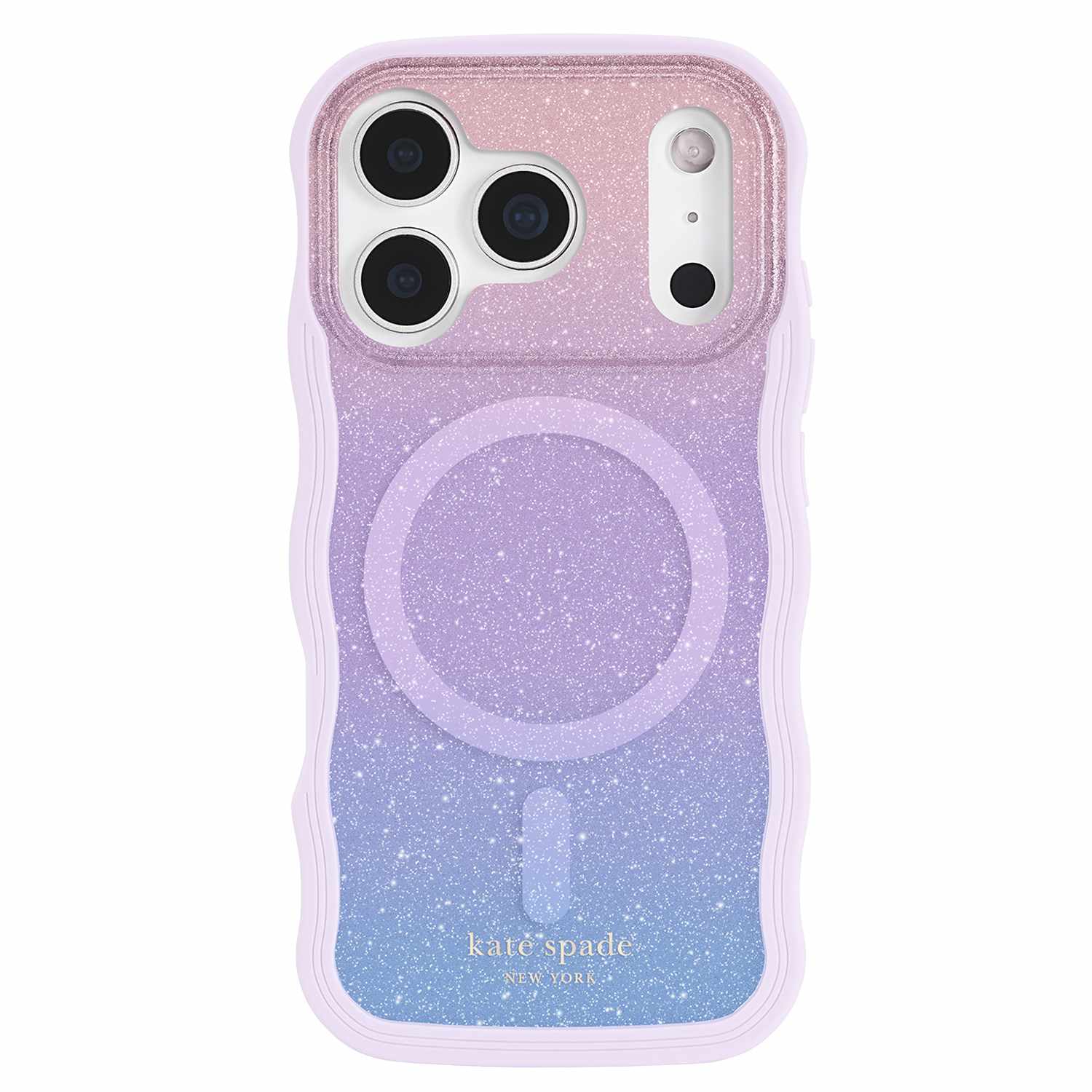 Kate Spade Wavy MagSafe Case Opal Glitter Multi-Color for iPhone 17 Pro