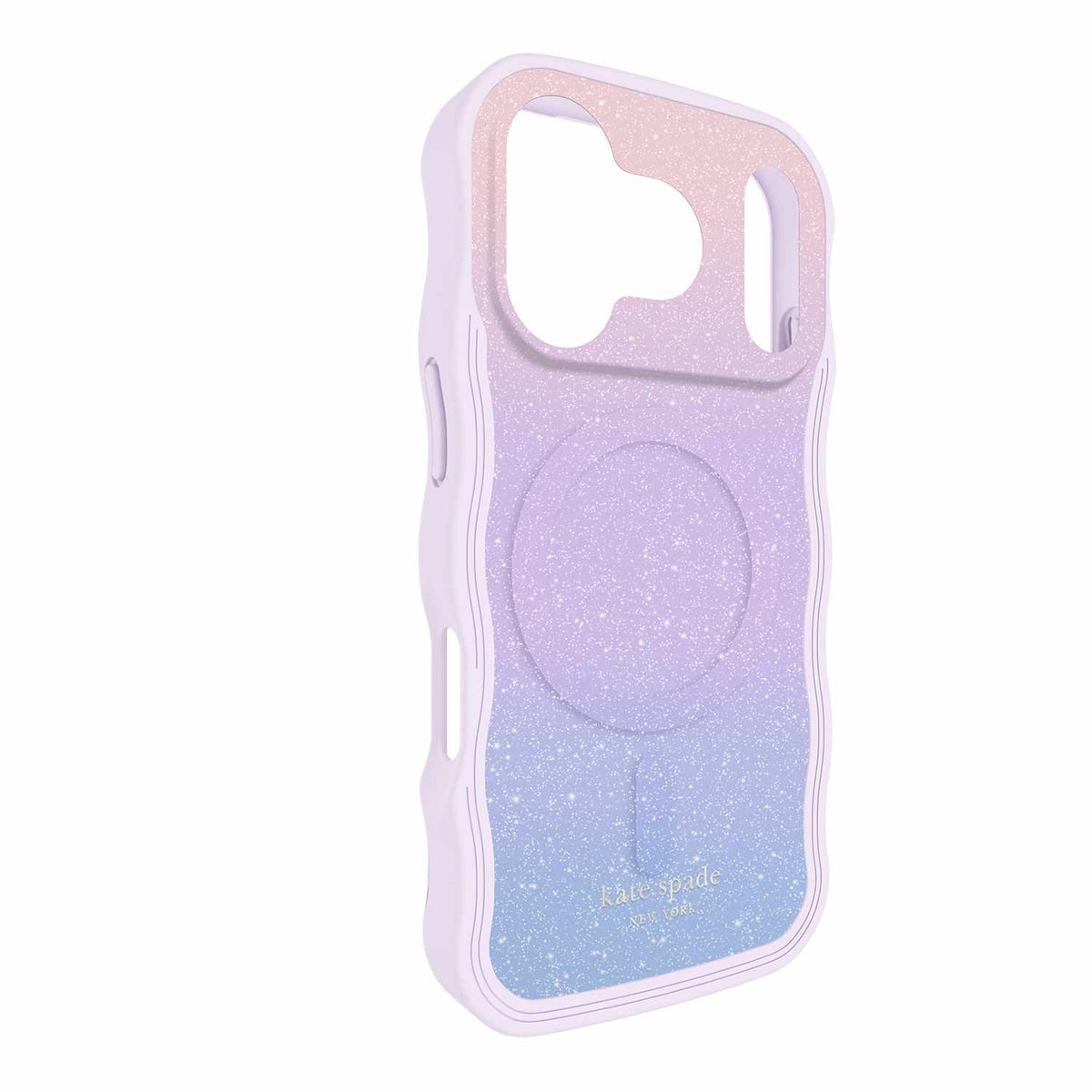 Kate Spade Wavy MagSafe Case Opal Glitter Multi-Color for iPhone 17 Pro