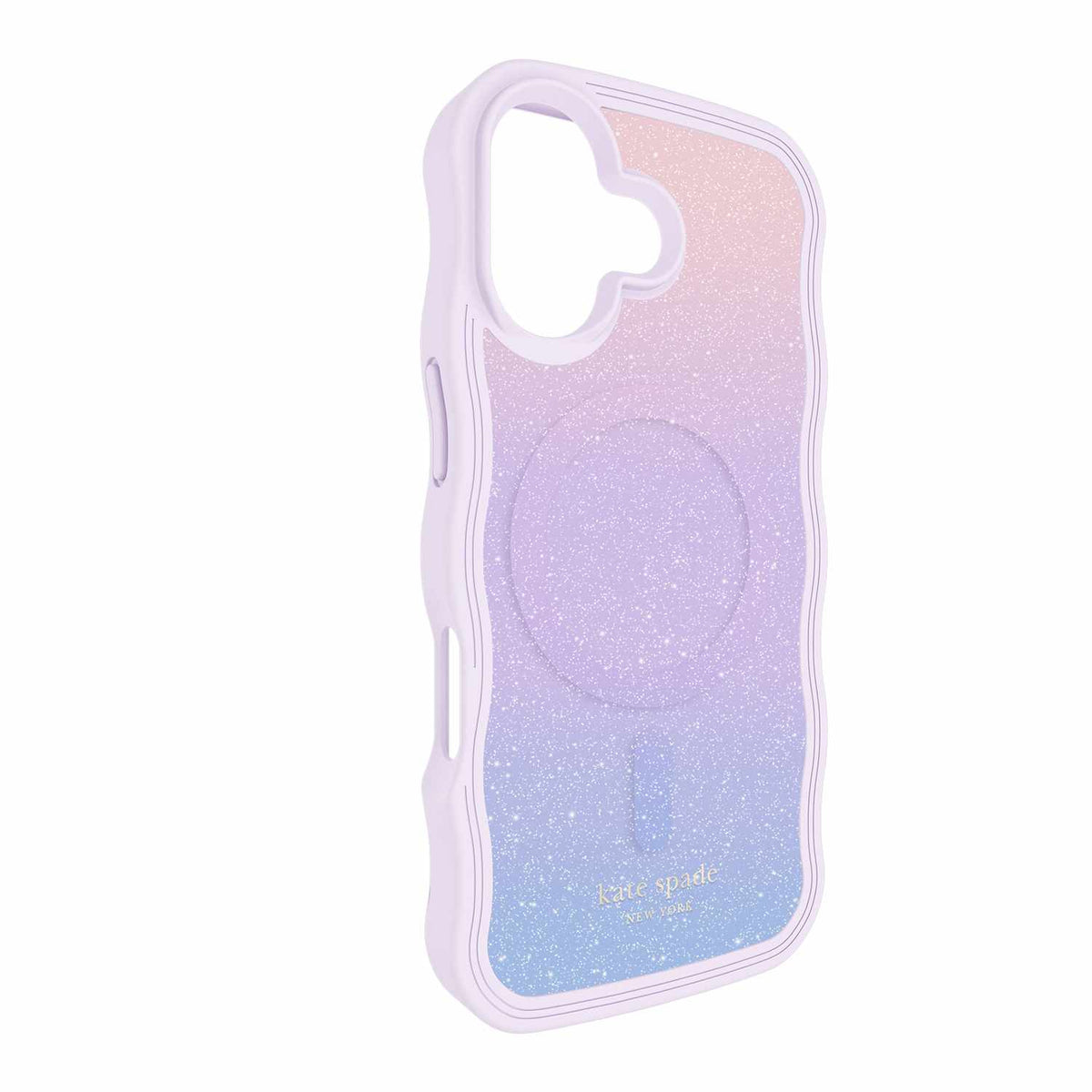 Kate Spade Wavy MagSafe Case Opal Glitter Multi-Color for iPhone 17