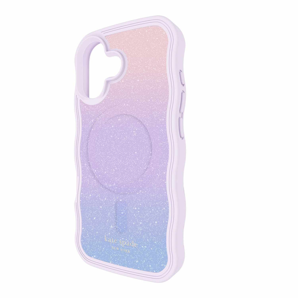 Kate Spade Wavy MagSafe Case Opal Glitter Multi-Color for iPhone 17
