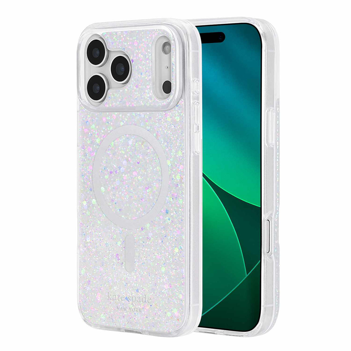 Kate Spade Protective MagSafe Case Chunky Glitter Iridescent Multi-Color for iPhone 17 Pro Max