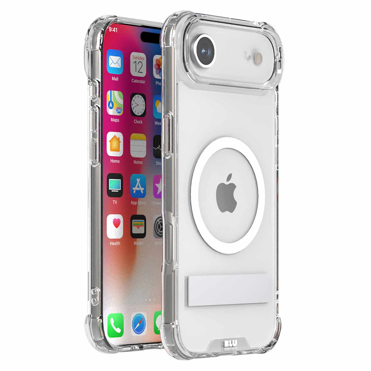 Blu Element DropZone Rugged MagSafe withkickstand Case Clear for iPhone Air