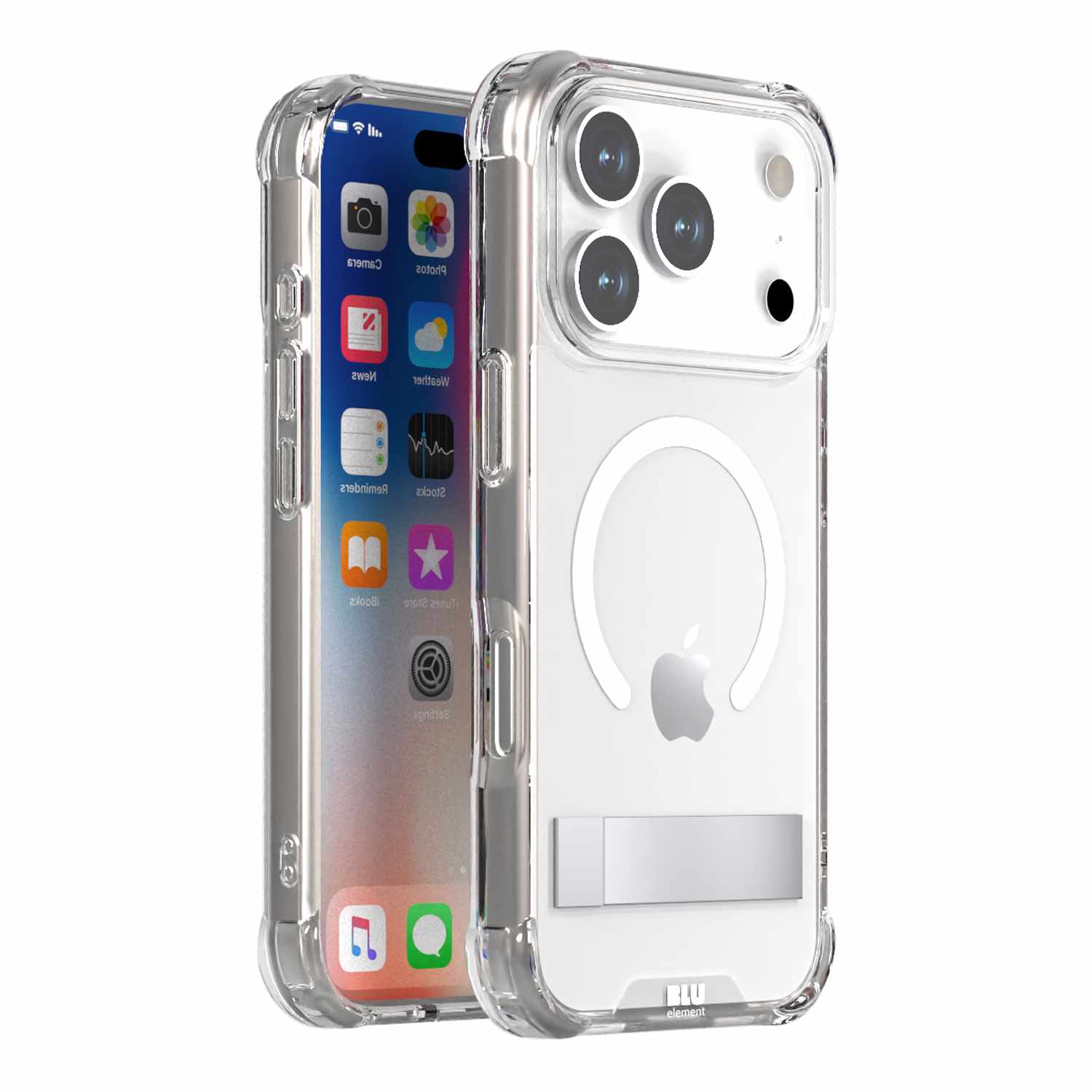 Blu Element DropZone Rugged MagSafe withkickstand Case Clear for iPhone 17 Pro