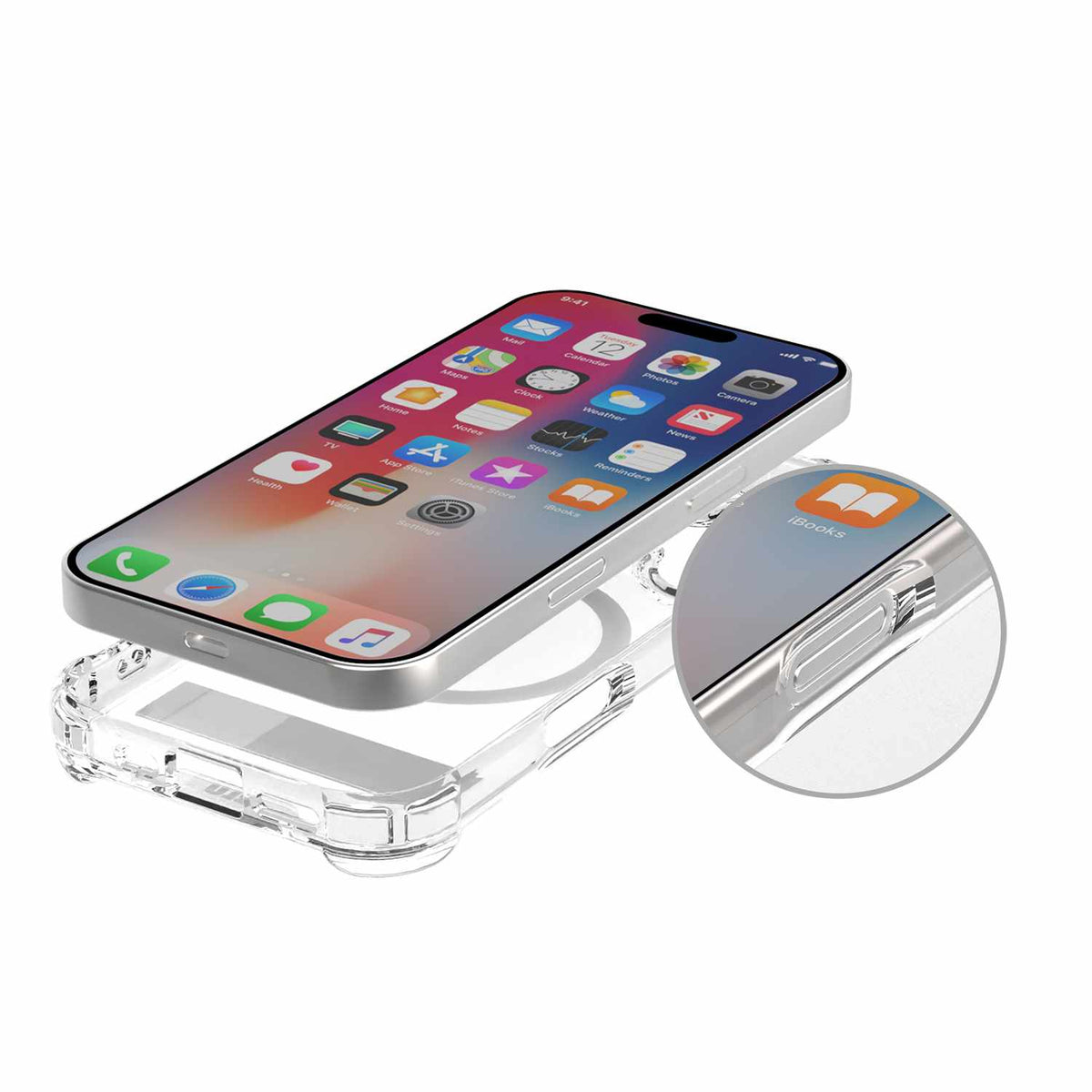 Blu Element DropZone Rugged MagSafe withkickstand Case Clear for iPhone 17 Pro