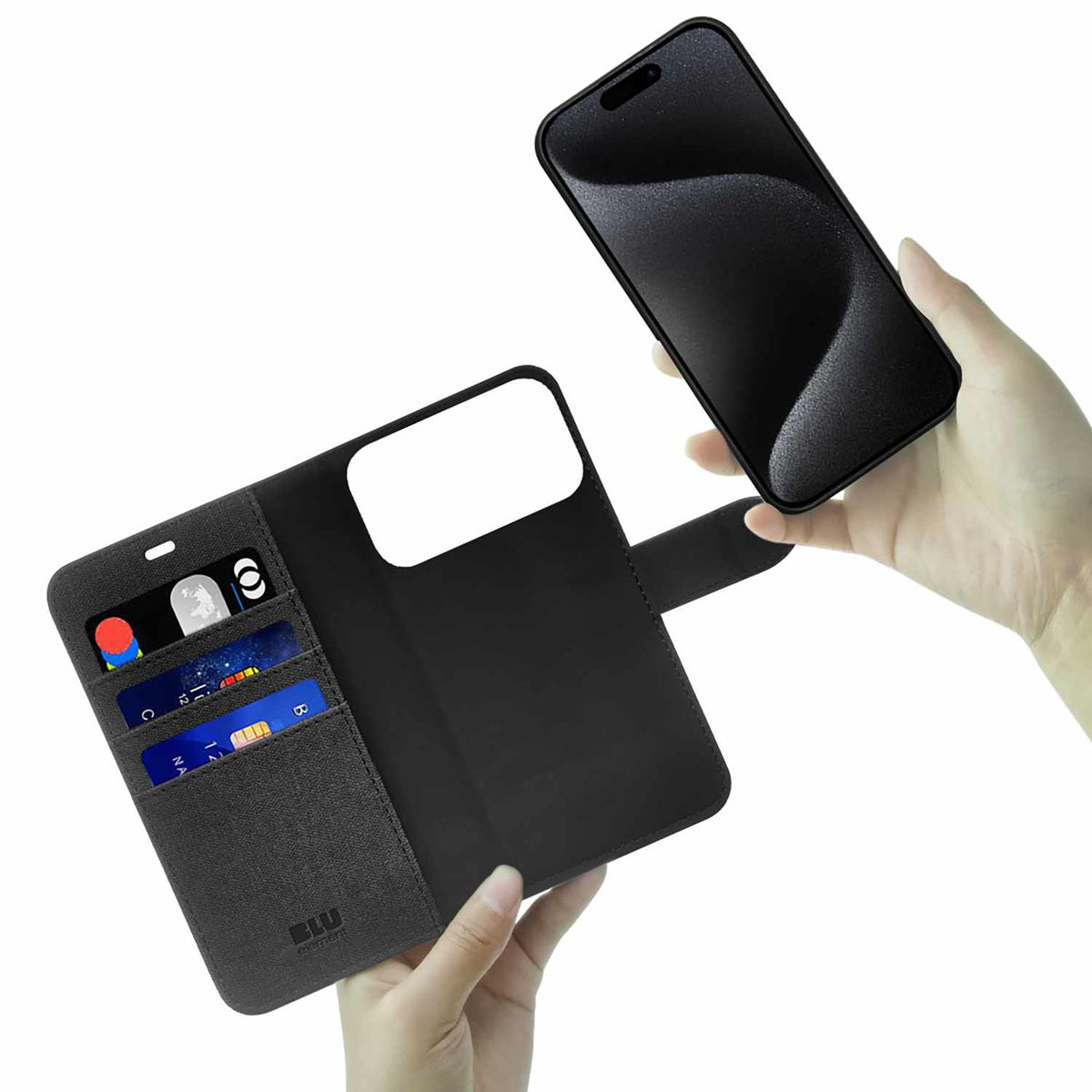 Blu Element Folio 2-in-1 MagSafe Case Black for iPhone 17 Pro Max