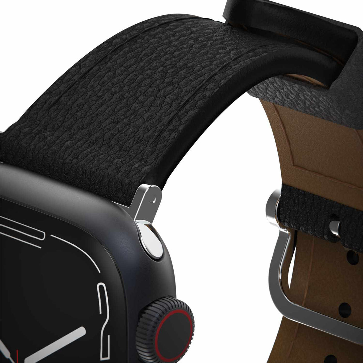 OtterBox Symmetry Cactus Leather Watch Band Noir Ash for Apple Watch 45/44/42 mm