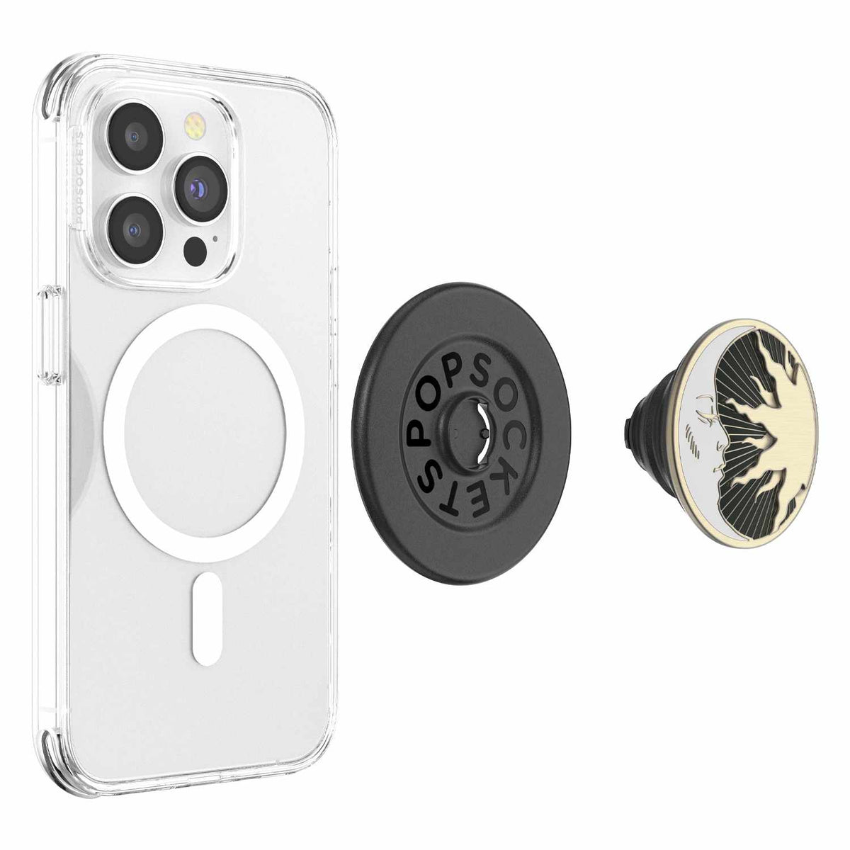 PopSockets PopGrip Enamel for MagSafe Round with Adapter Ring Lunar Dreams