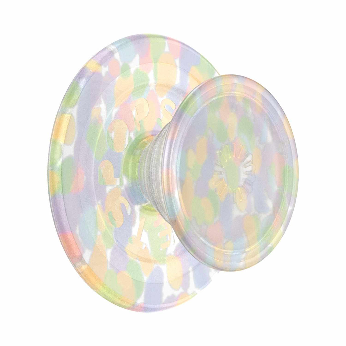 PopSockets PopGrip for MagSafe Round with Adapter Ring Rainbow Glass Multi-Color